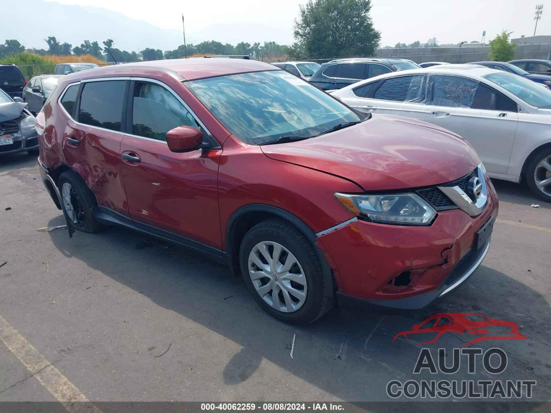 NISSAN ROGUE 2016 - KNMAT2MV0GP650431