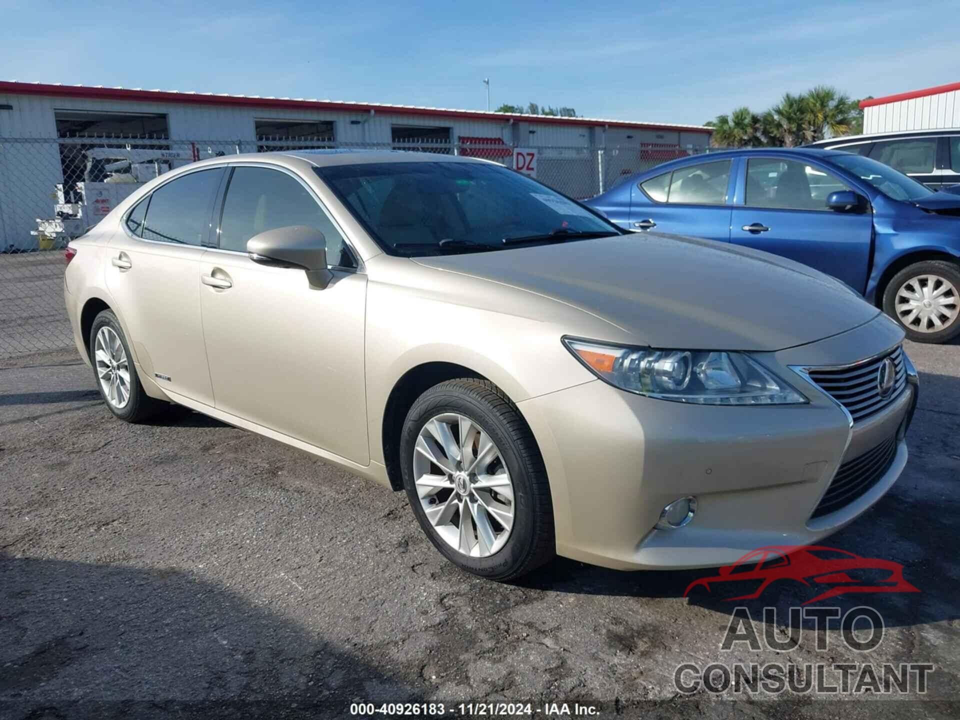 LEXUS ES 300H 2013 - JTHBW1GG8D2001020