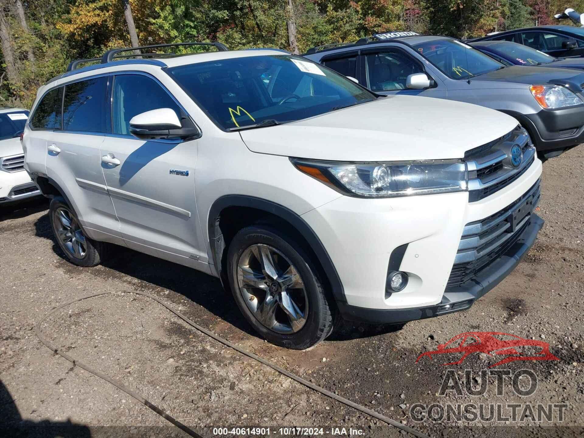 TOYOTA HIGHLANDER HYBRID 2019 - 5TDDGRFH3KS052320