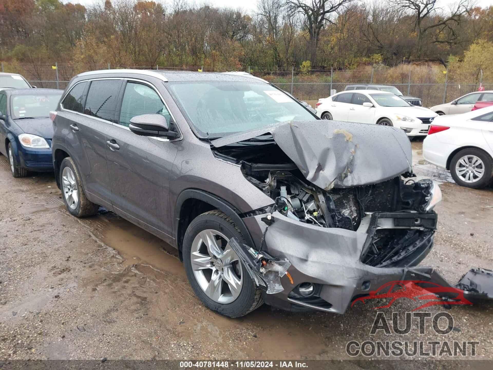 TOYOTA HIGHLANDER 2014 - 5TDDKRFH6ES026801
