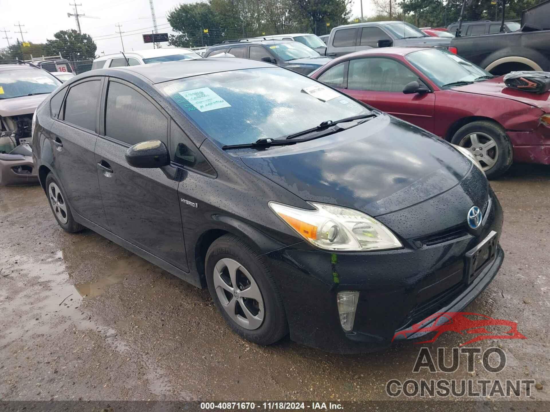 TOYOTA PRIUS 2014 - JTDKN3DU7E1826726