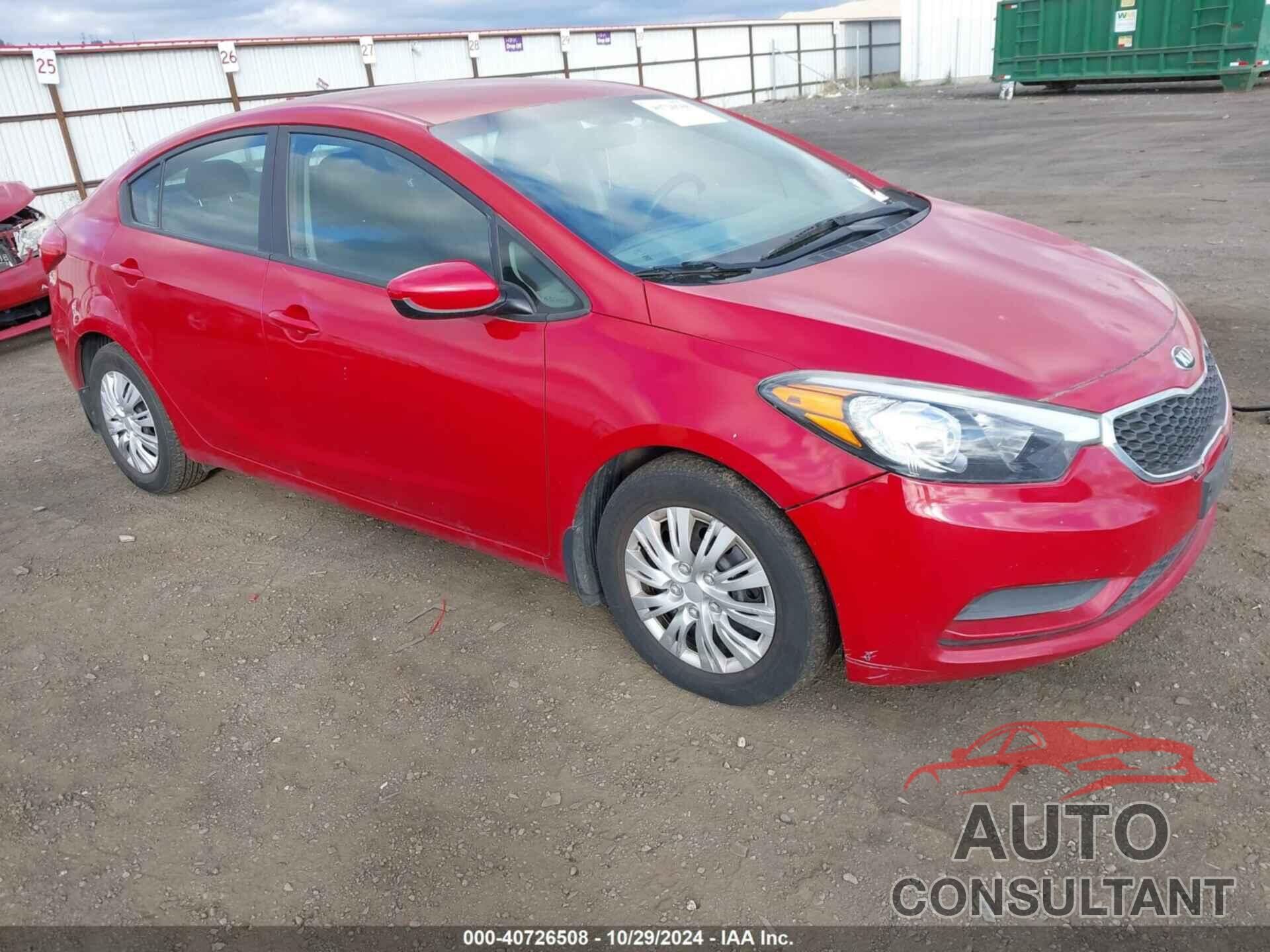 KIA FORTE 2016 - KNAFK4A63G5522985