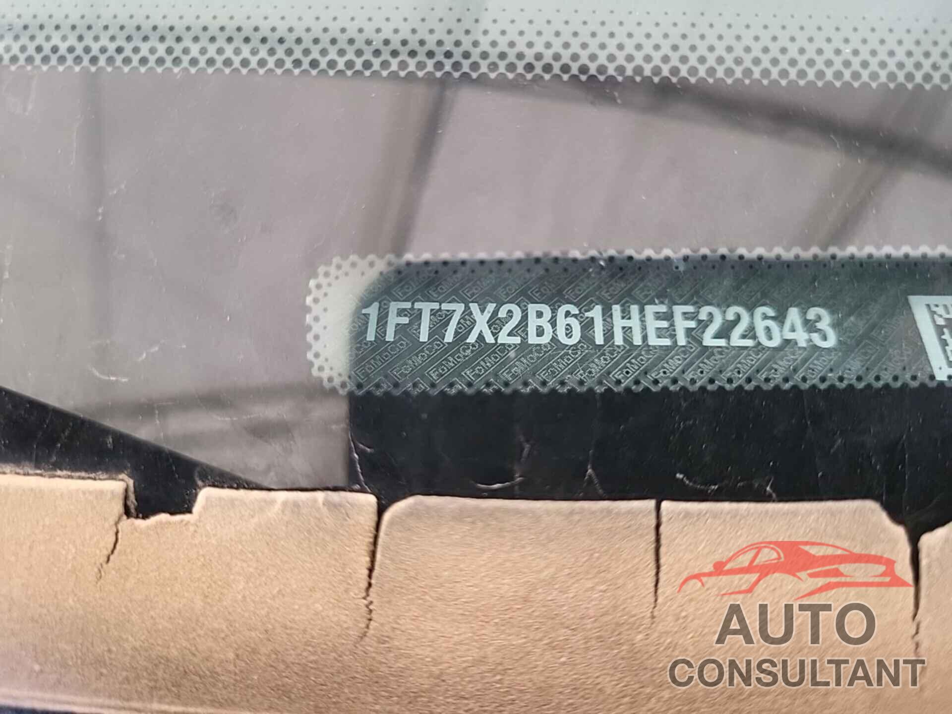 FORD F250 2017 - 1FT7X2B61HEF22643