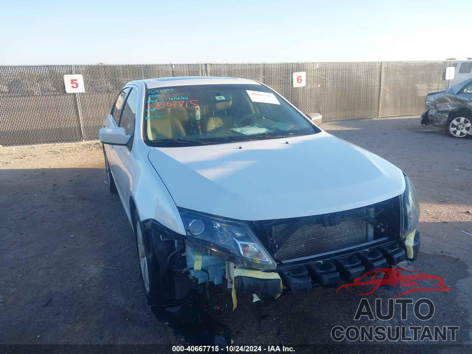 FORD FUSION 2011 - 3FAHP0JG2BR325333