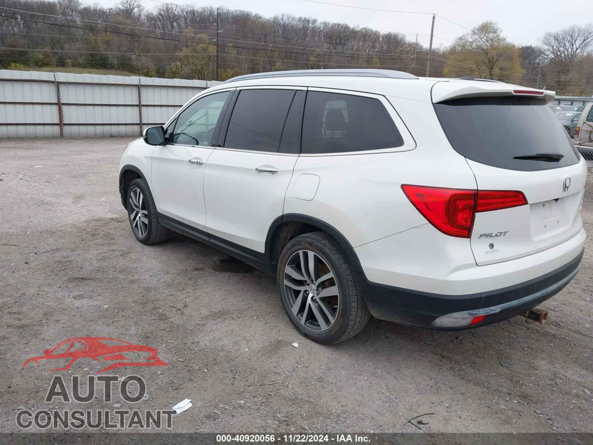 HONDA PILOT 2017 - 5FNYF6H0XHB092899