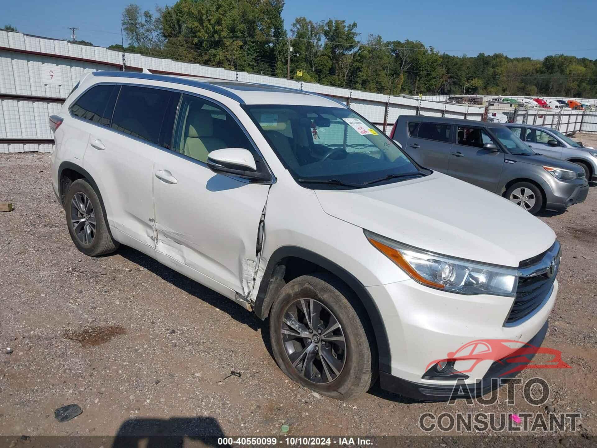 TOYOTA HIGHLANDER 2016 - 5TDKKRFH8GS174054