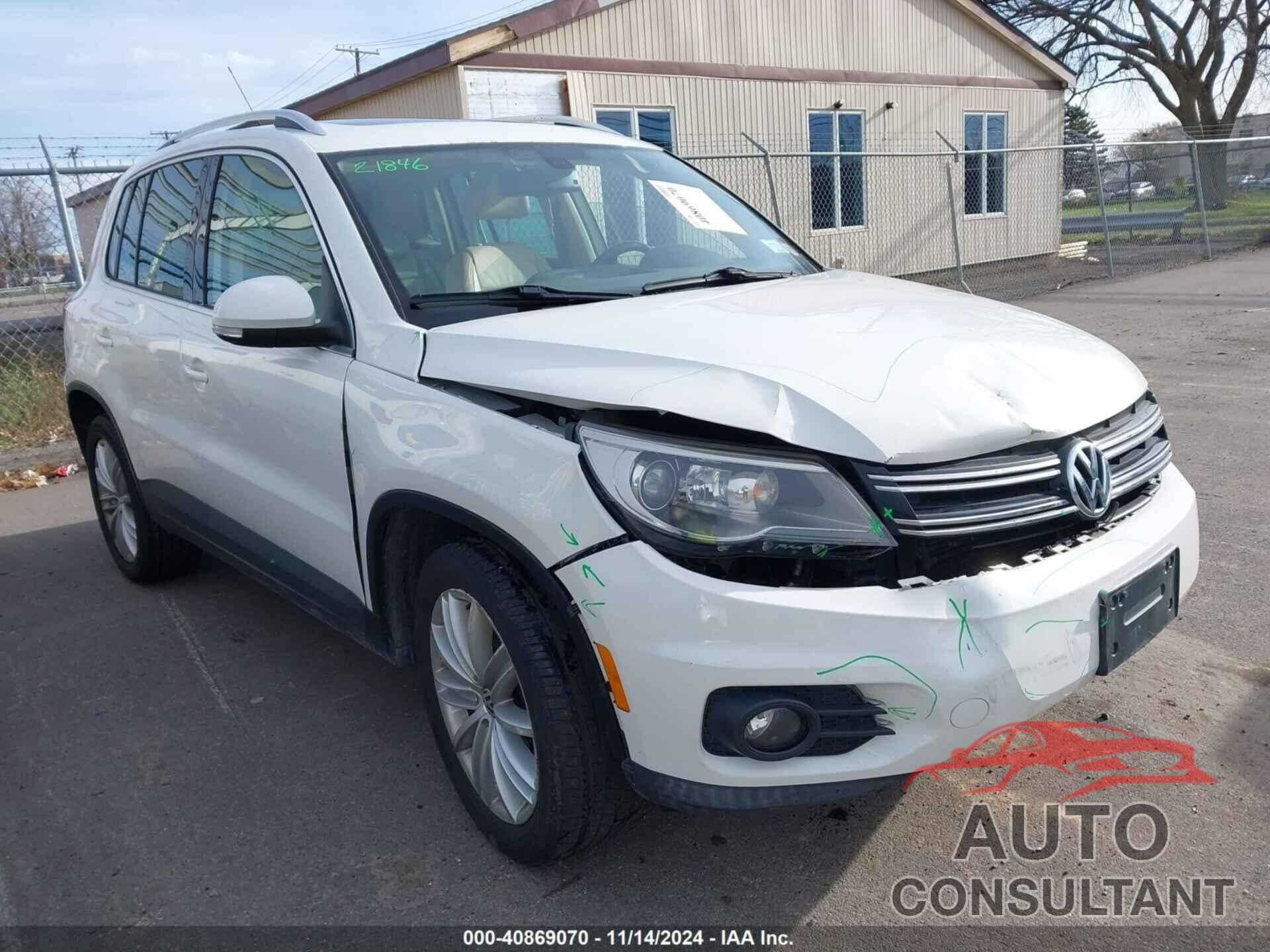 VOLKSWAGEN TIGUAN 2010 - WVGBV7AXXAW525334