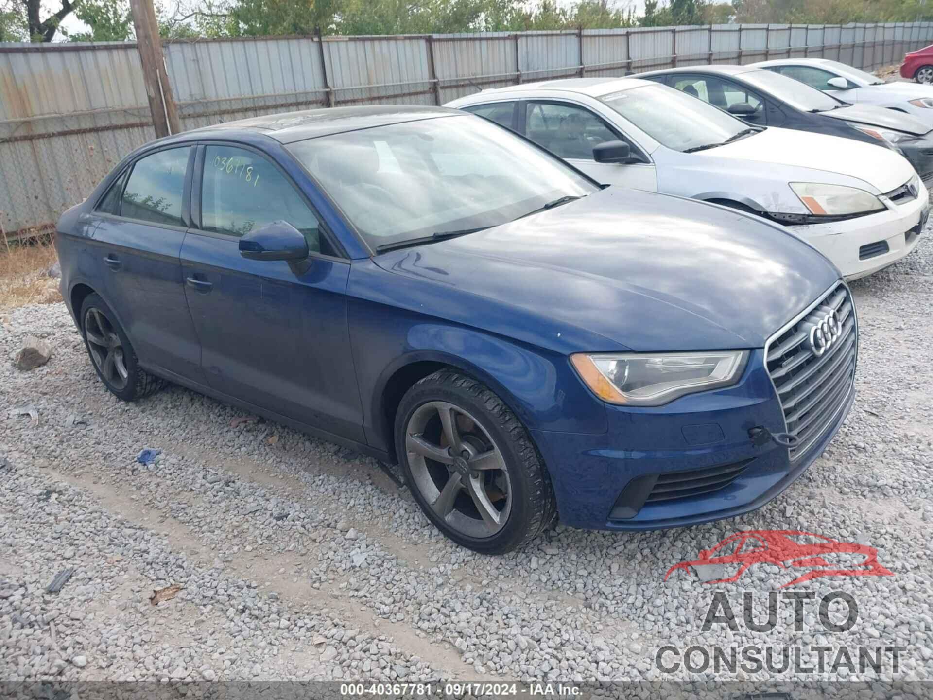 AUDI A3 2016 - WAUB8GFF2G1072695