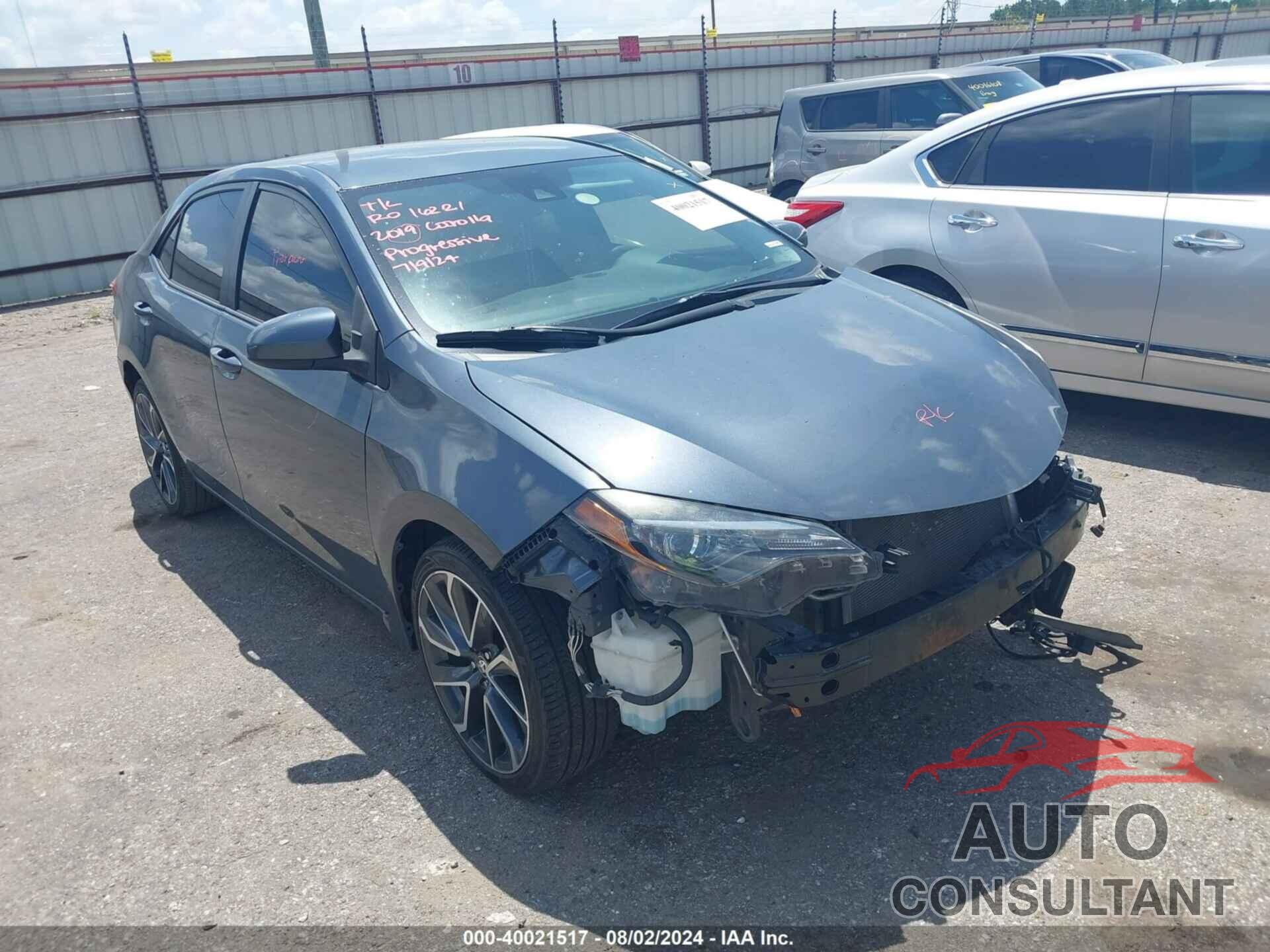 TOYOTA COROLLA 2019 - 5YFBURHE7KP904518