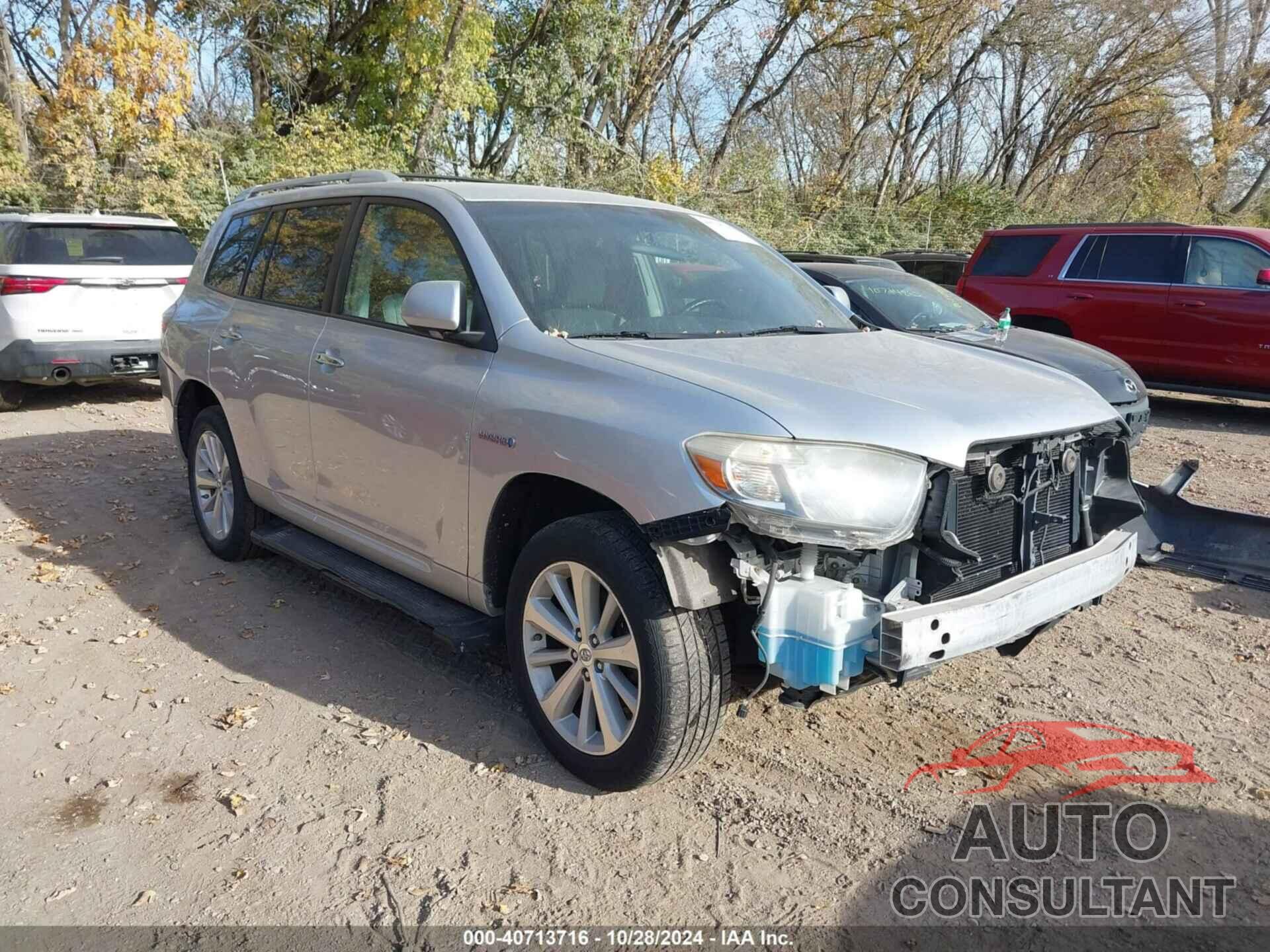 TOYOTA HIGHLANDER HYBRID 2009 - JTEEW41A192025926