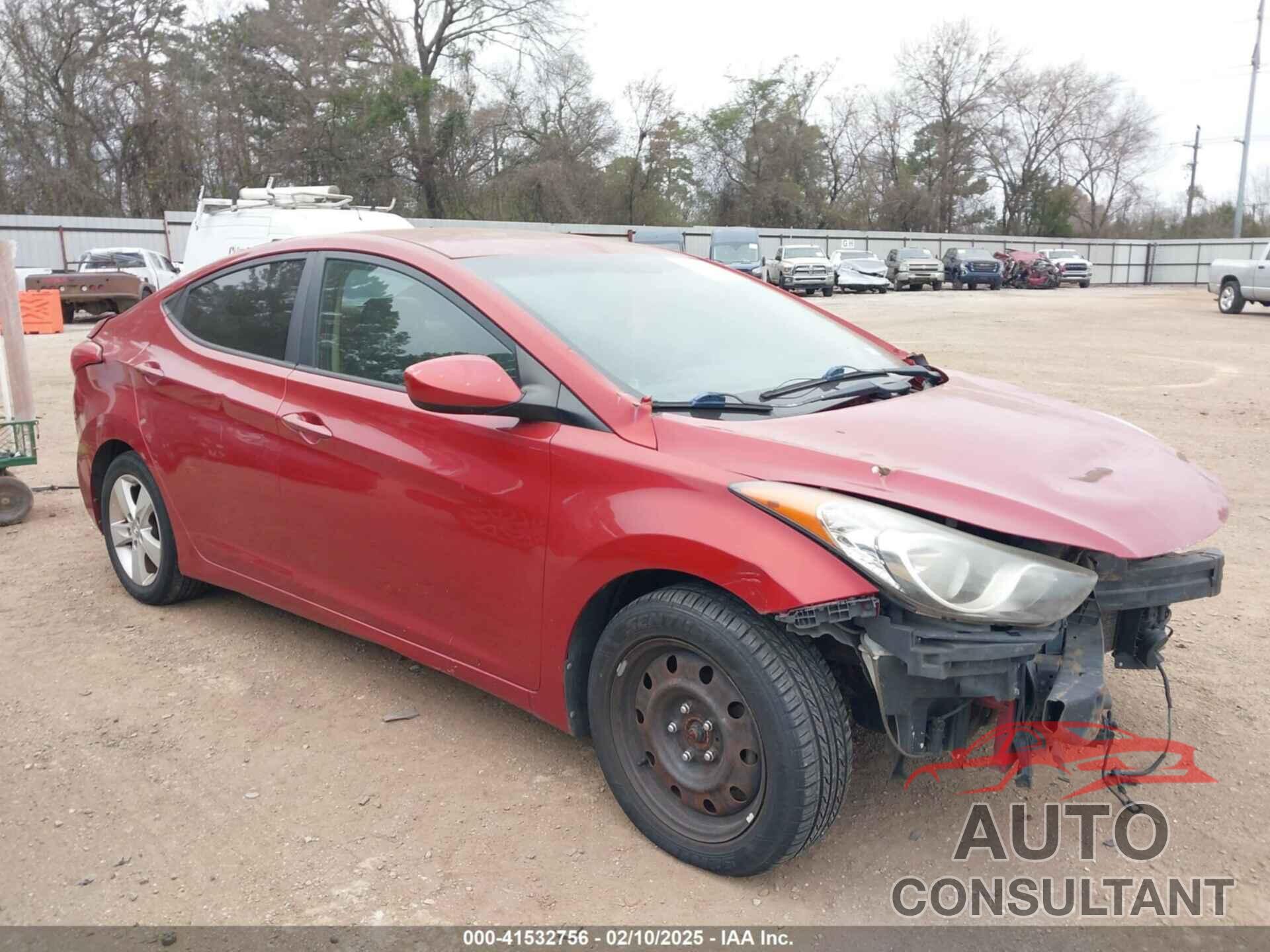 HYUNDAI ELANTRA 2013 - KMHDH4AE9DU765956