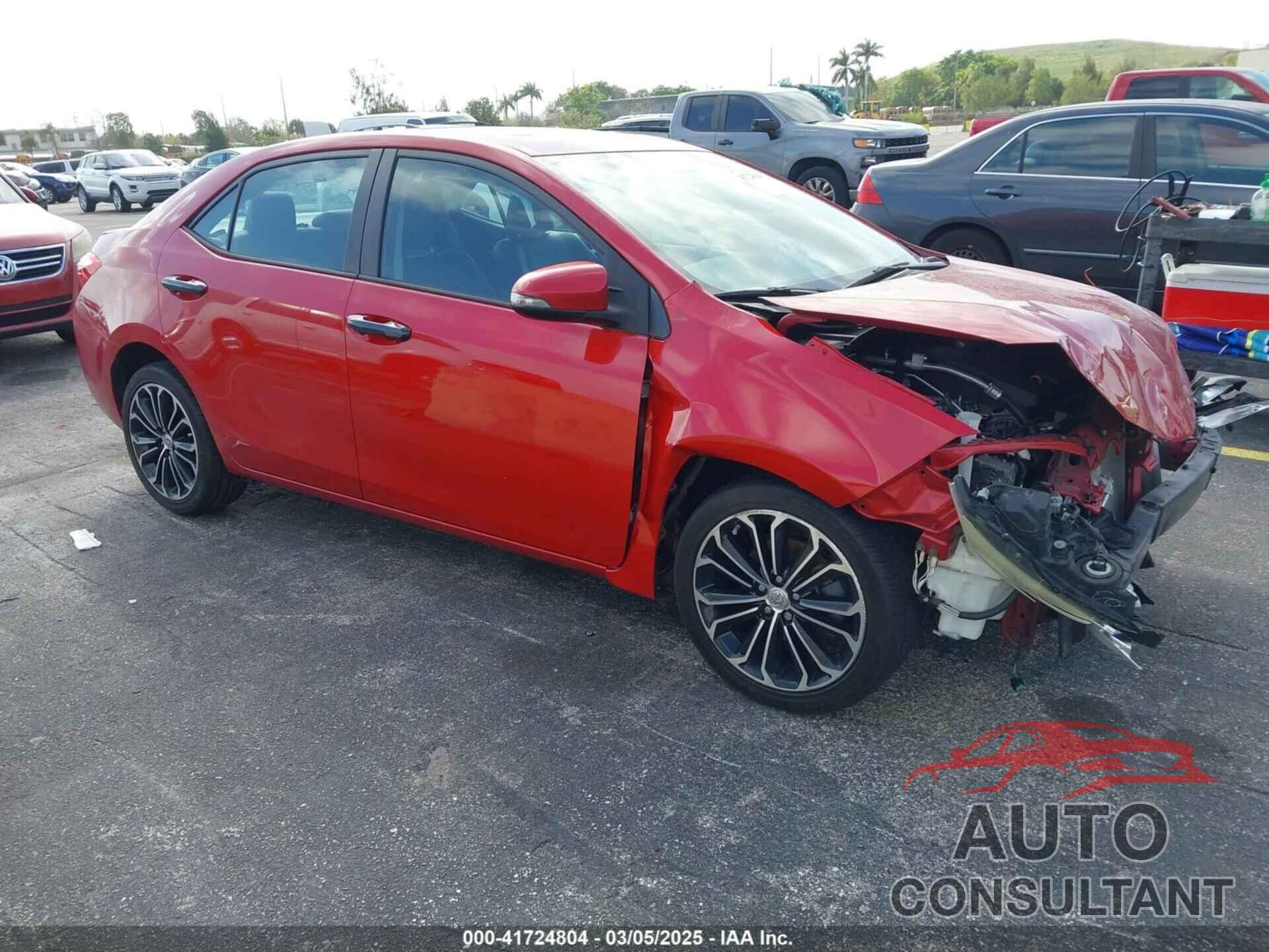 TOYOTA COROLLA 2016 - 2T1BURHE3GC489625