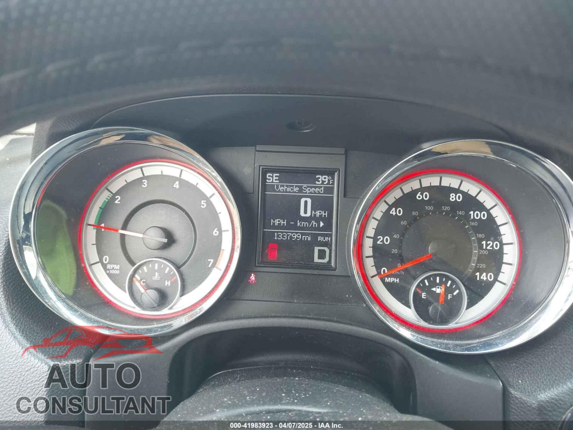 DODGE DURANGO 2013 - 1C4RDJAG4DC682785
