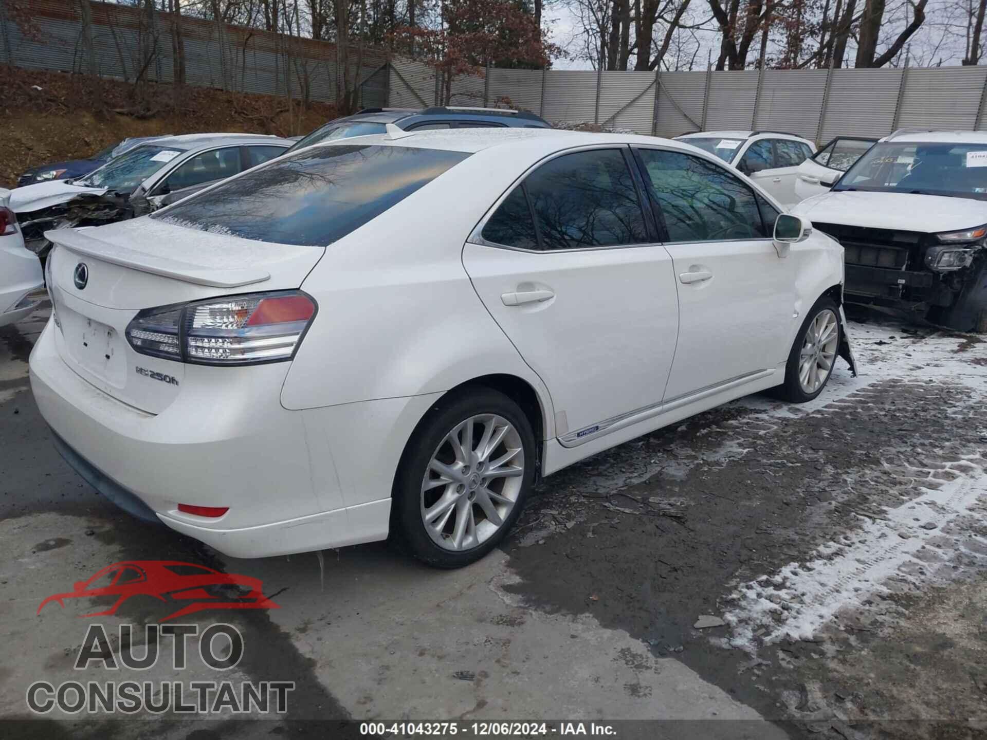 LEXUS HS 250H 2010 - JTHBB1BA9A2027569
