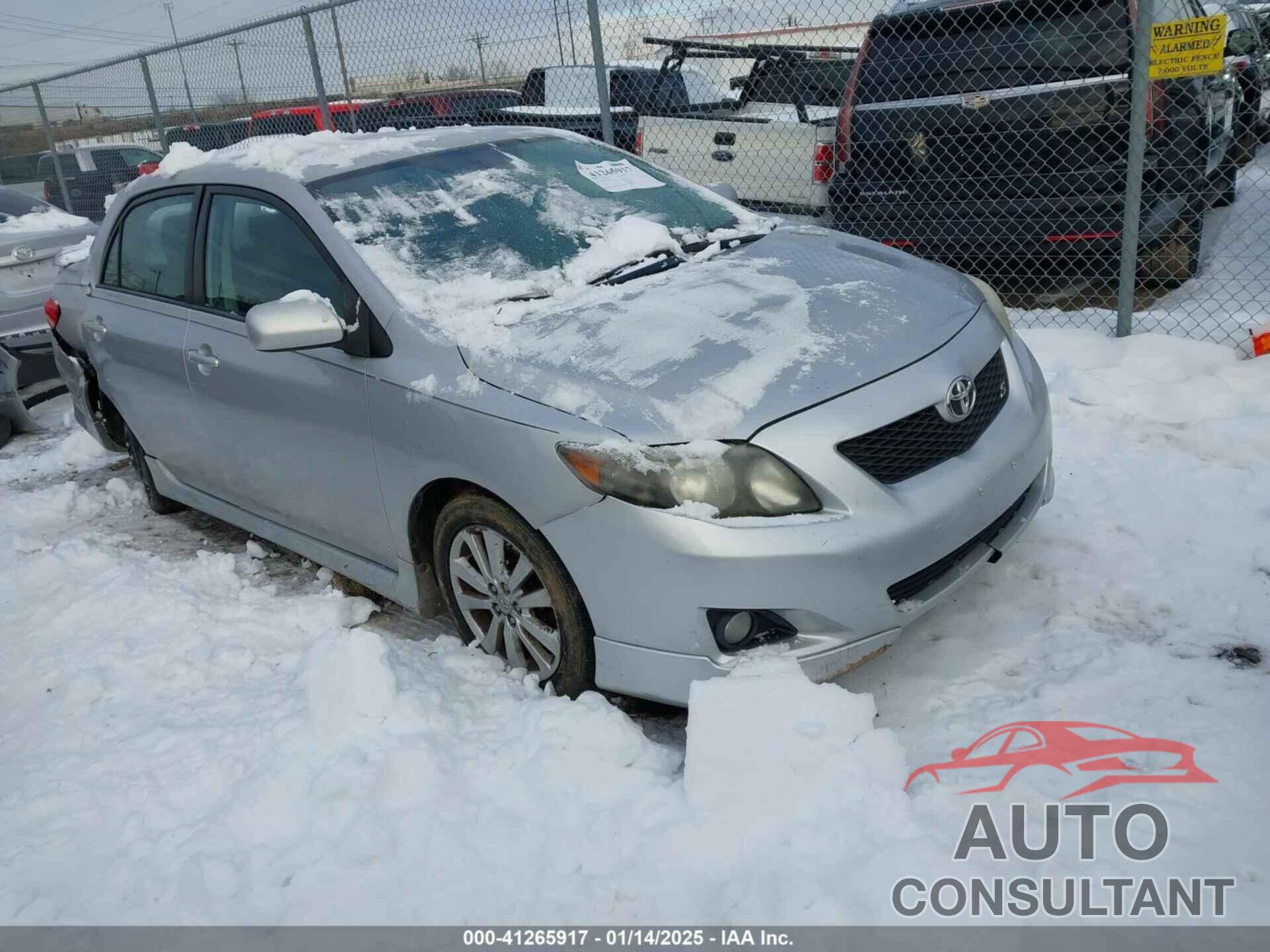 TOYOTA COROLLA 2009 - 2T1BU40E99C106210