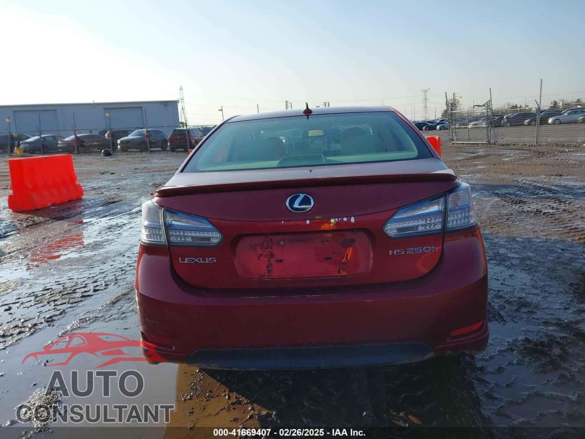 LEXUS HS 250H 2010 - JTHBB1BA7A2004288
