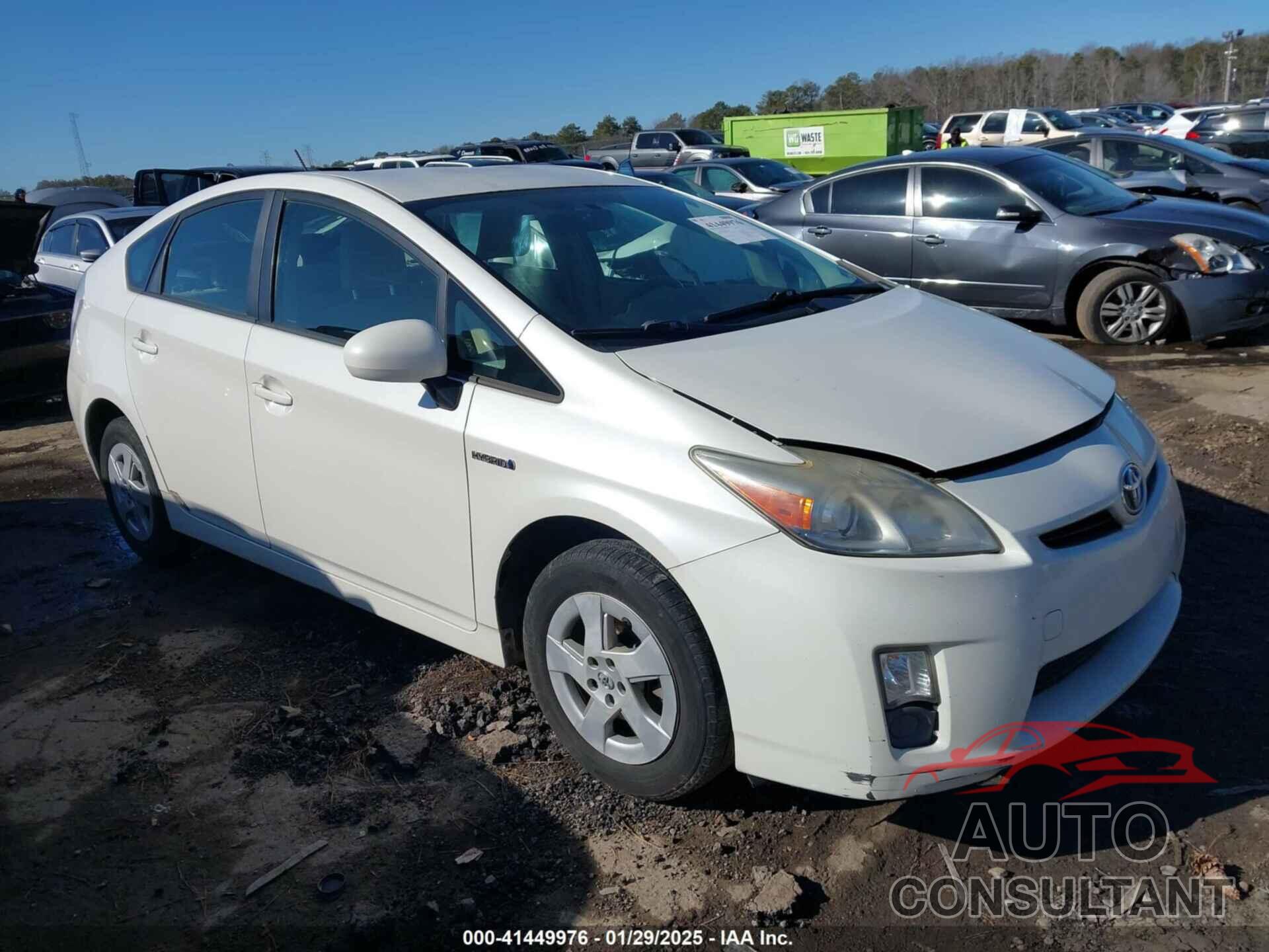 TOYOTA PRIUS 2011 - JTDKN3DU6B0290854