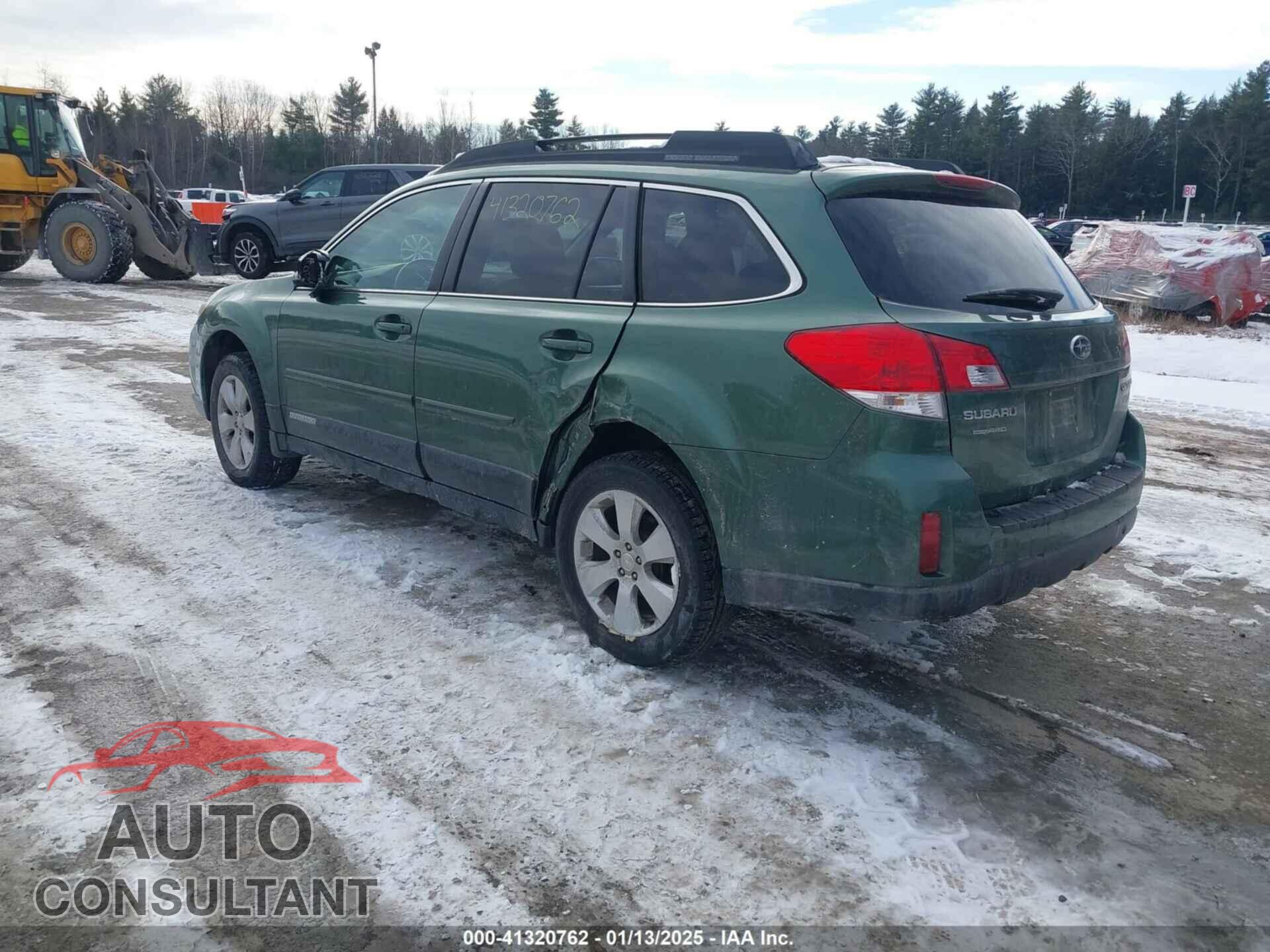 SUBARU OUTBACK 2012 - 4S4BRBCC9C3249041