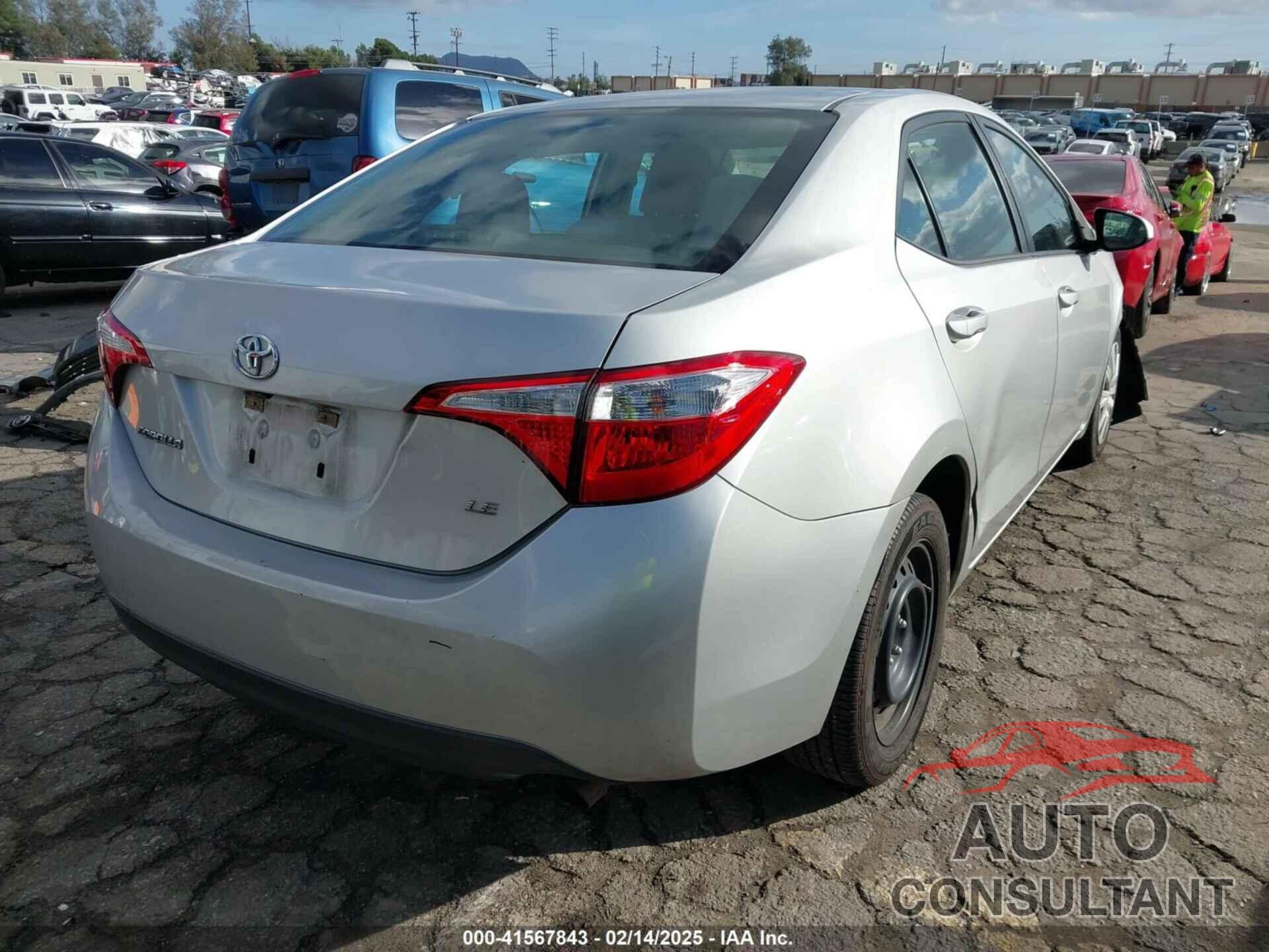 TOYOTA COROLLA 2016 - 5YFBURHE4GP484255