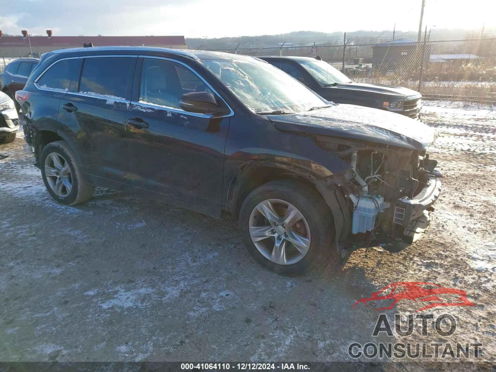 TOYOTA HIGHLANDER 2014 - 5TDDKRFH7ES038388