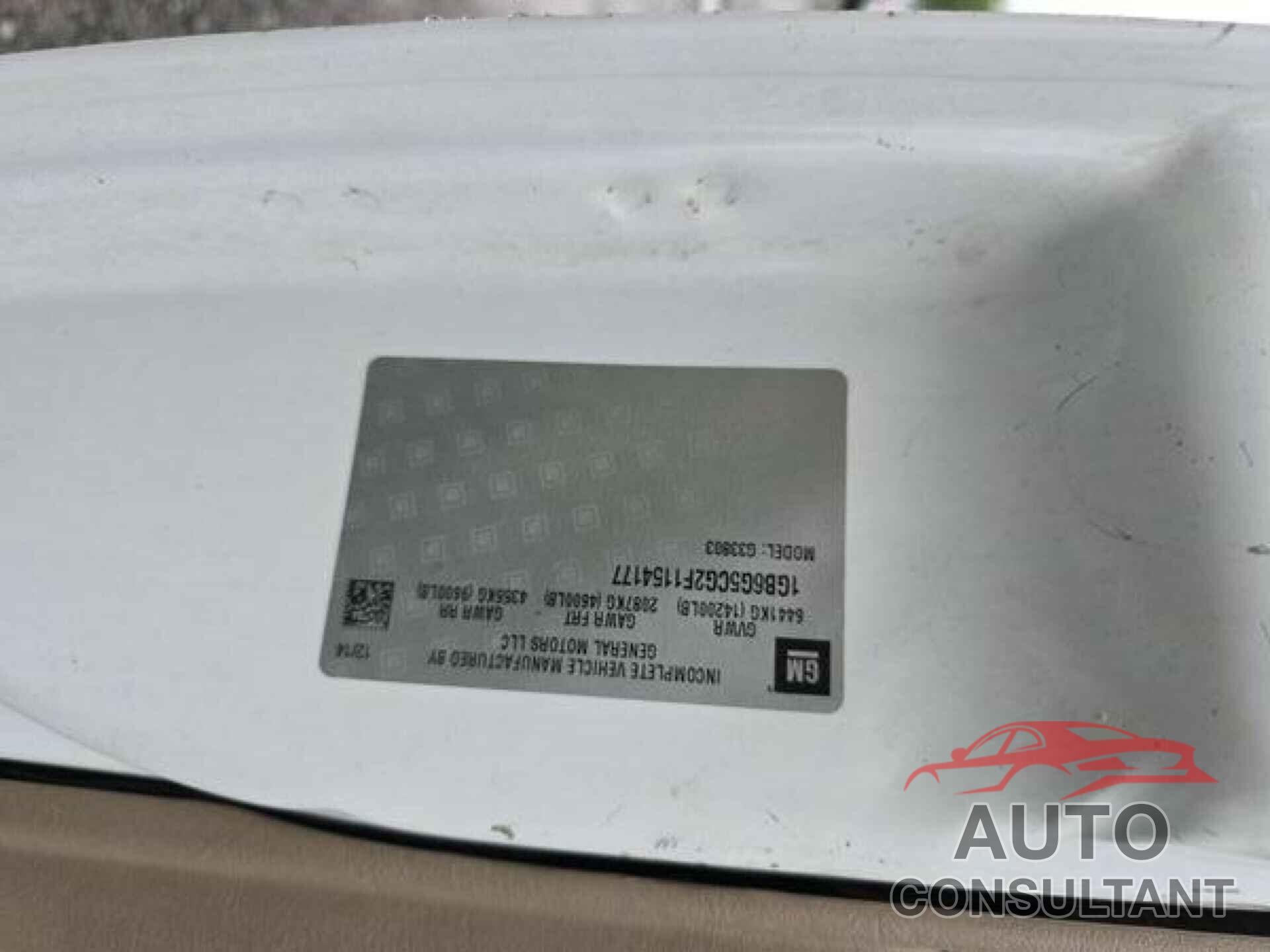 CHEVROLET EXPRESS G4500 2015 - 1GB6G5CG2F1154177
