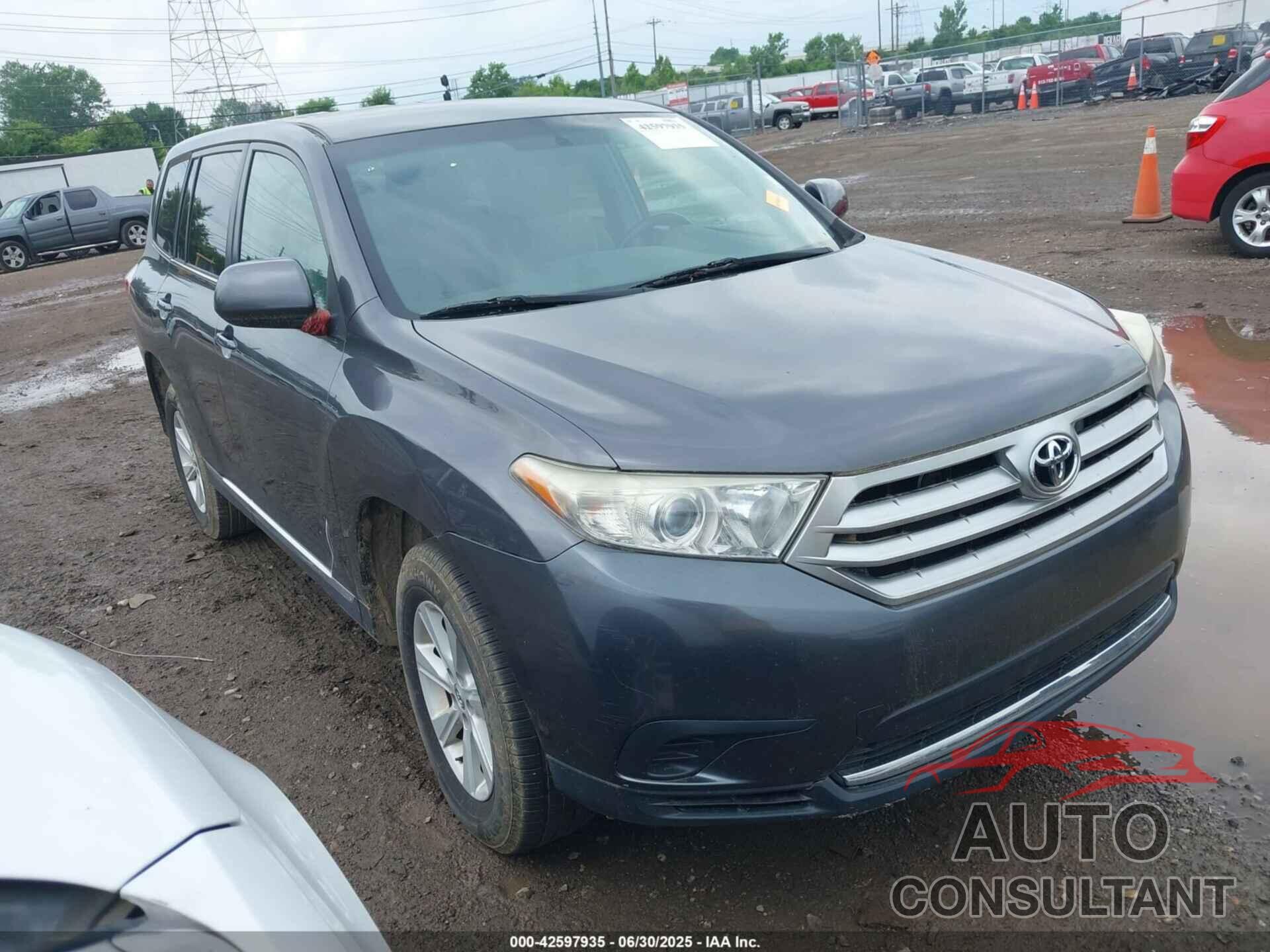 TOYOTA HIGHLANDER 2013 - 5TDZA3EH4DS037768