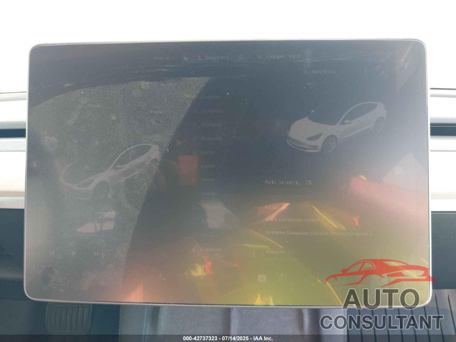 TESLA MODEL 3 2023 - 5YJ3E1EB2PF392697