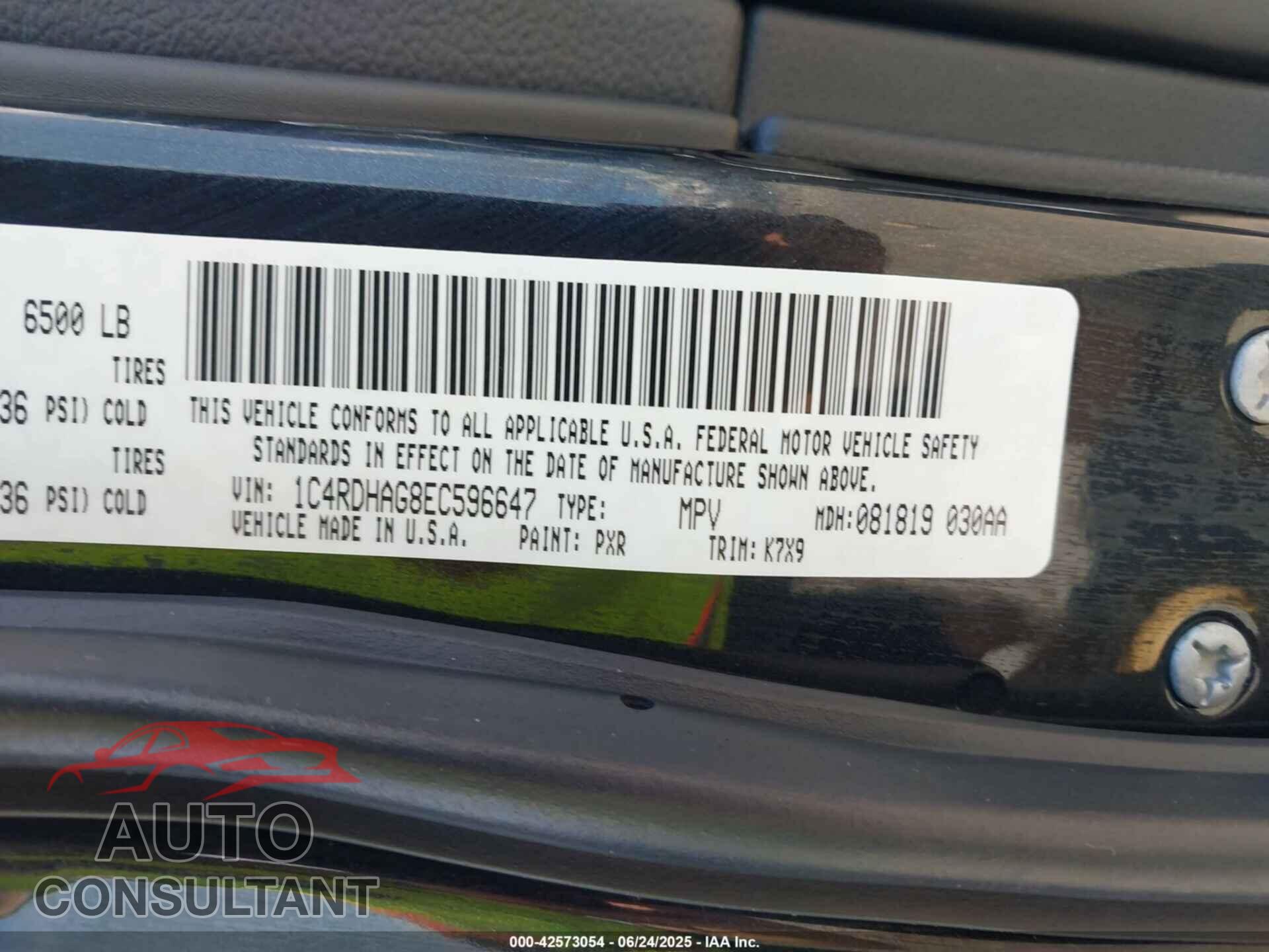 DODGE DURANGO 2014 - 1C4RDHAG8EC596647
