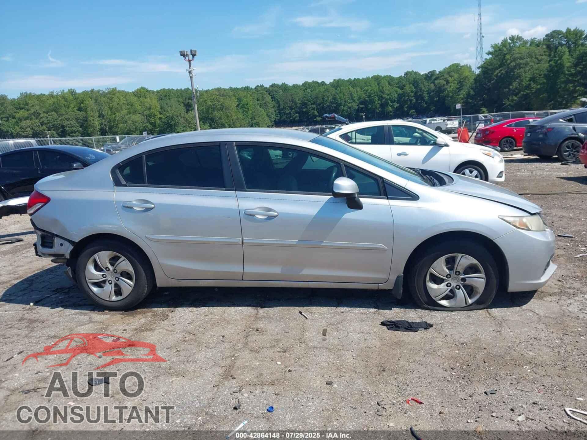 HONDA CIVIC 2013 - 19XFB2F52DE097962
