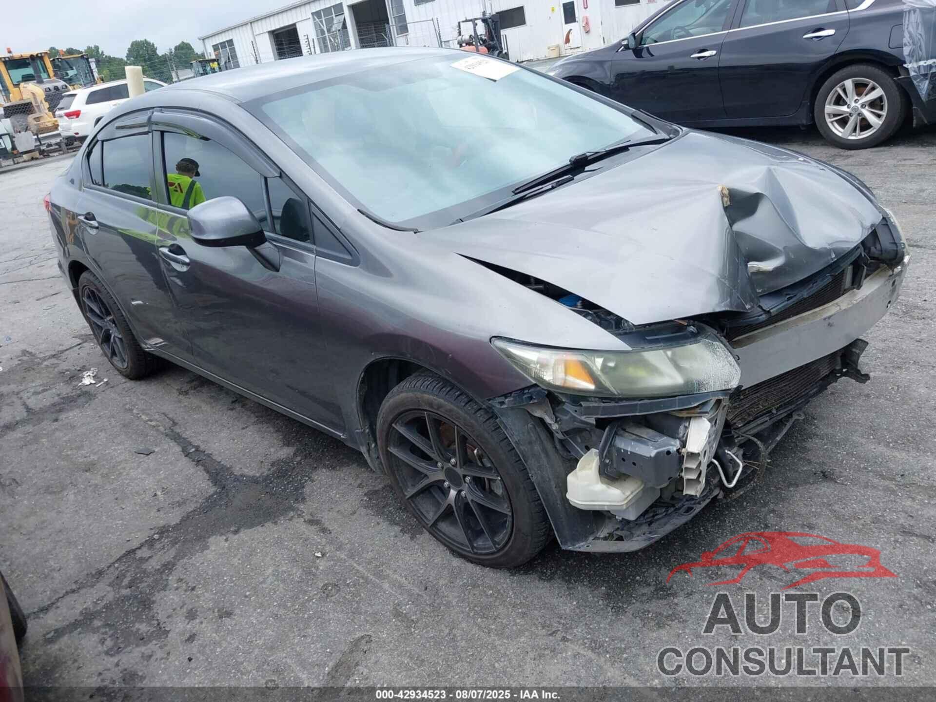 HONDA CIVIC 2013 - 19XFB2F55DE292776
