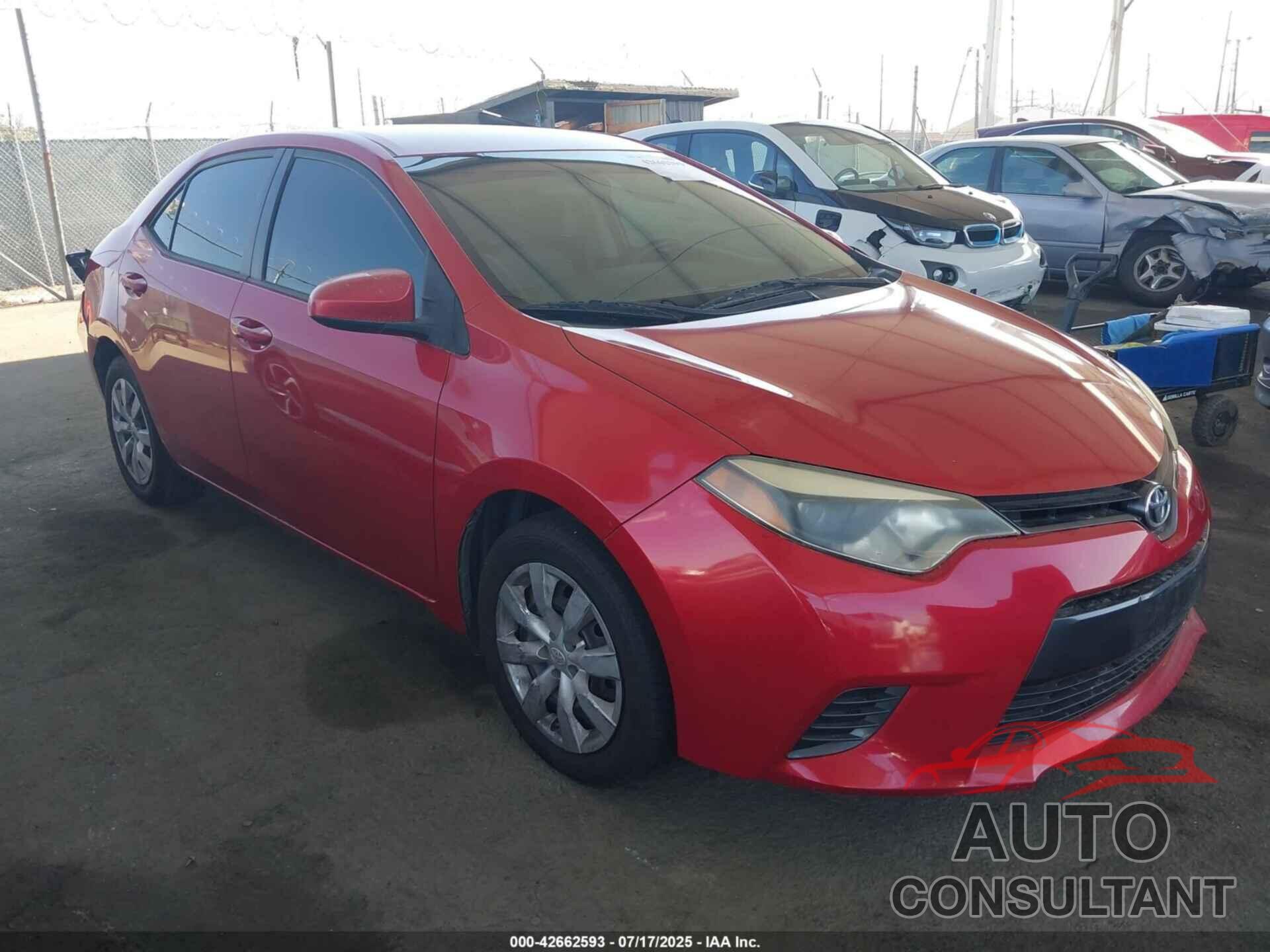 TOYOTA COROLLA 2015 - 5YFBURHE4FP232987