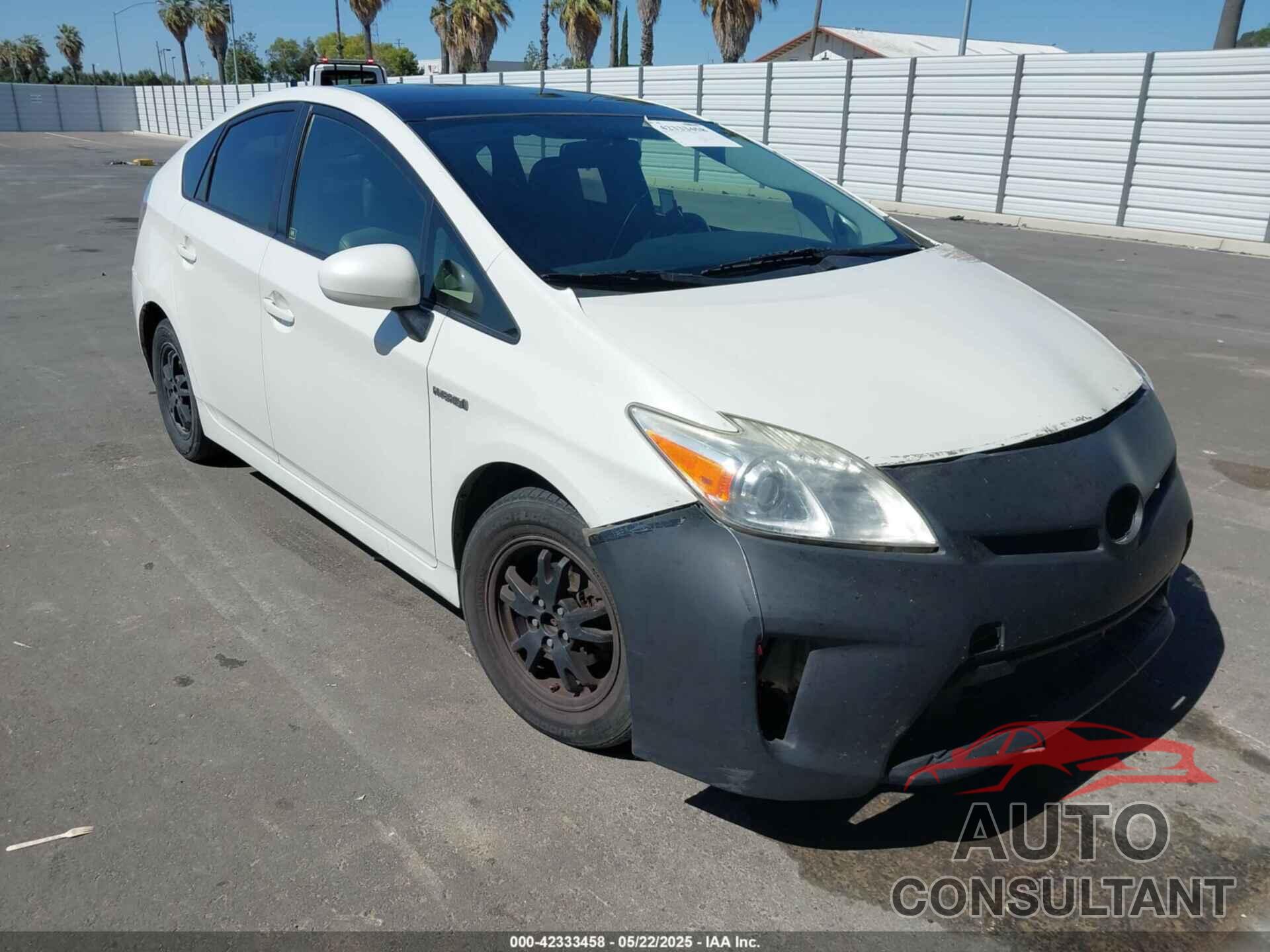 TOYOTA PRIUS 2012 - JTDKN3DU3C5475769