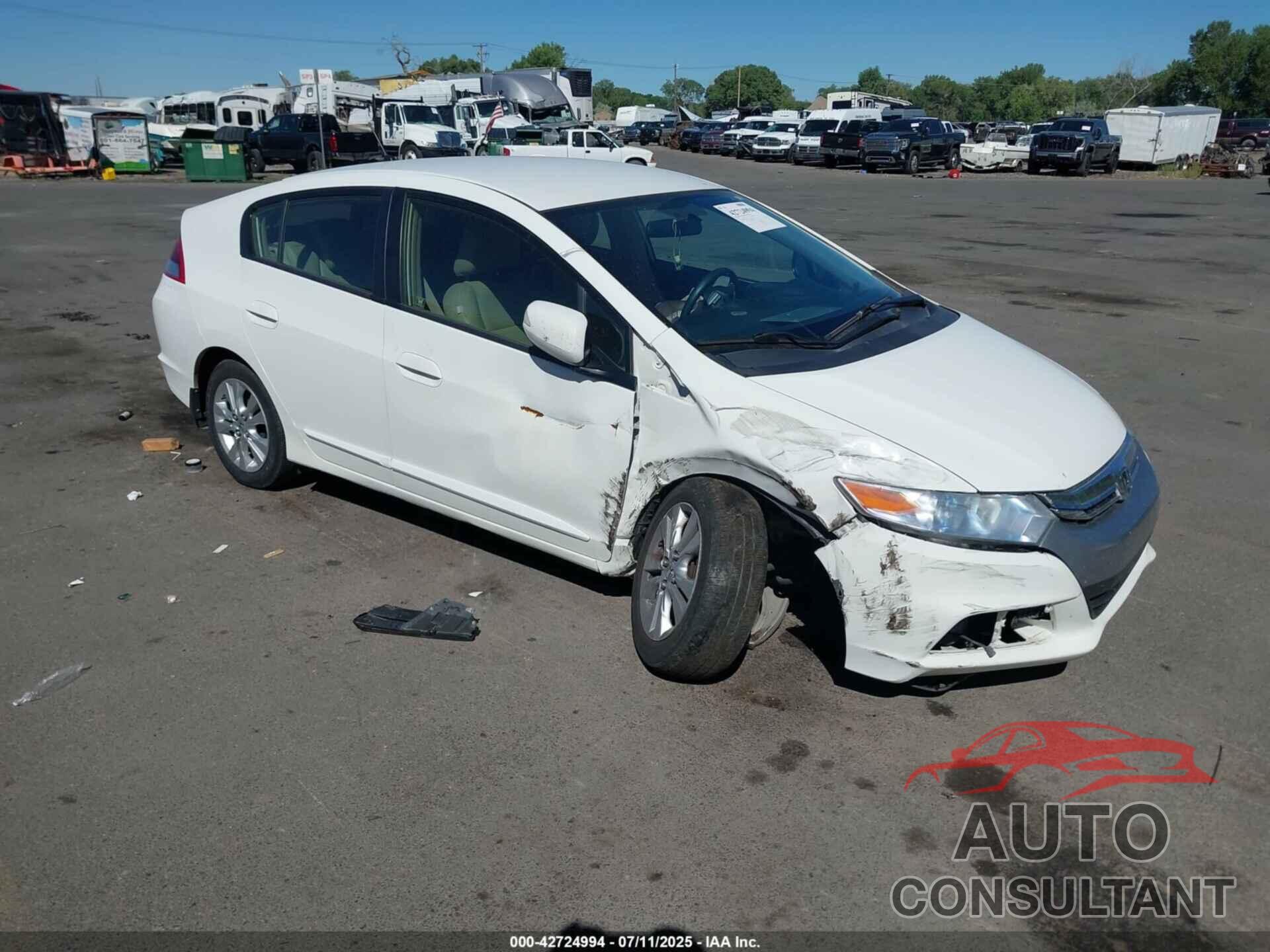 HONDA INSIGHT 2013 - JHMZE2H73DS001058