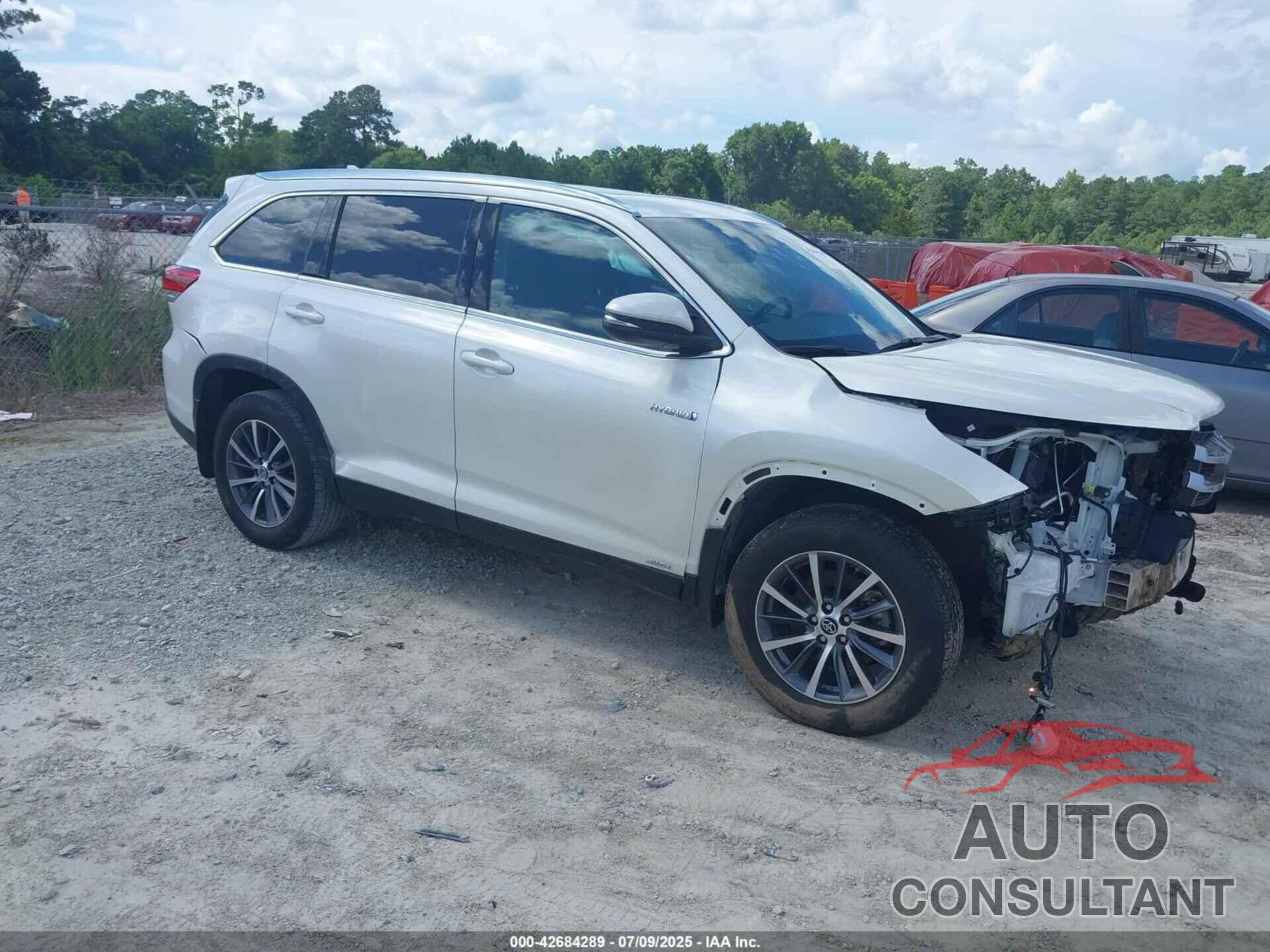 TOYOTA HIGHLANDER HYBRID 2019 - 5TDJGRFH2KS074506