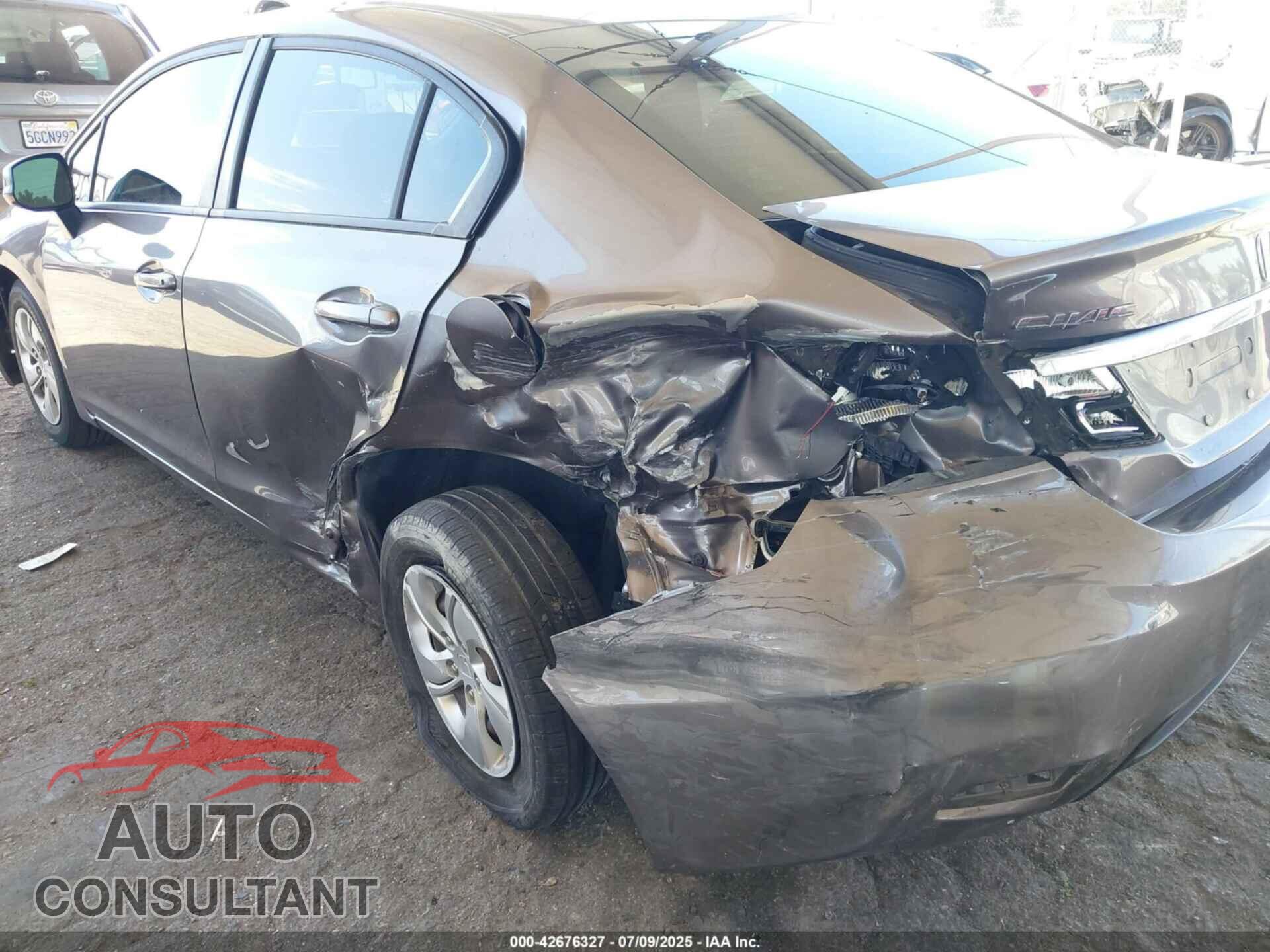 HONDA CIVIC 2013 - 19XFB2F59DE289976