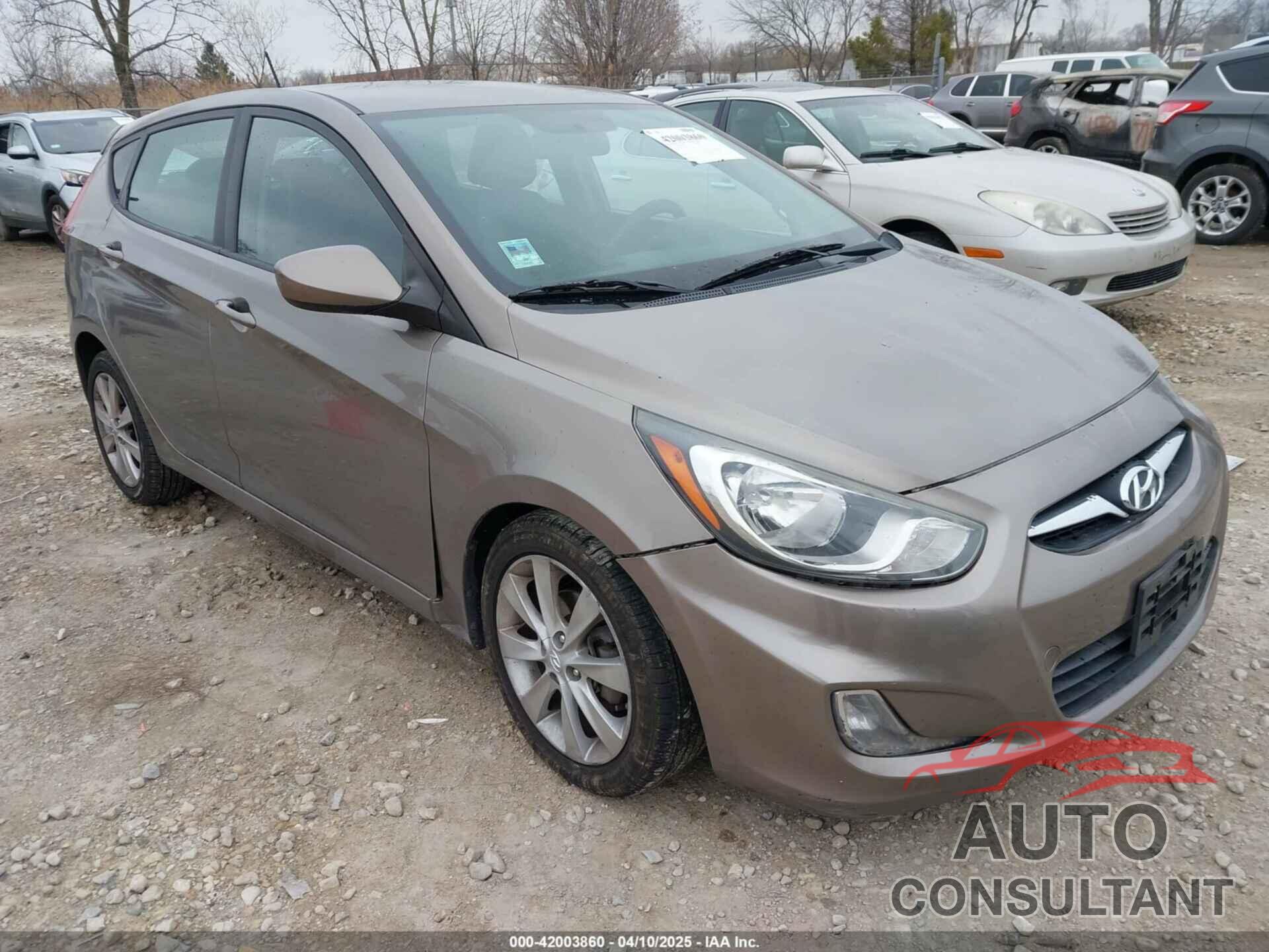 HYUNDAI ACCENT 2012 - KMHCU5AE9CU005442