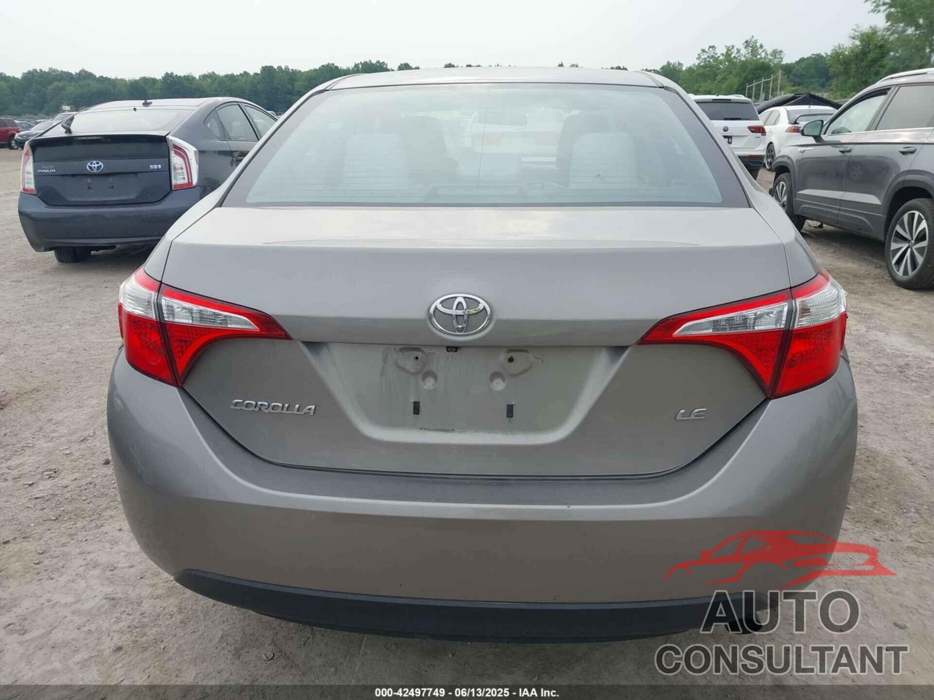 TOYOTA COROLLA 2015 - 2T1BURHE9FC458278