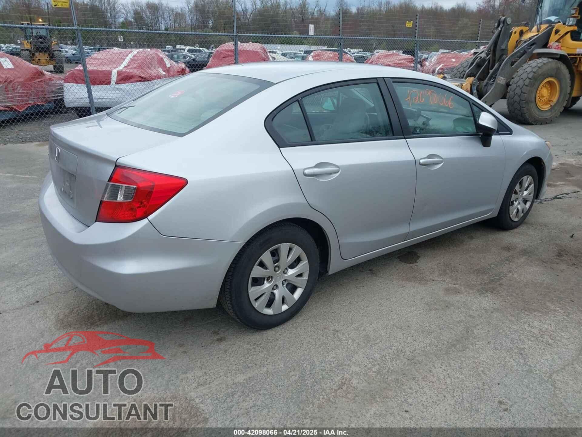 HONDA CIVIC 2012 - 2HGFB2F5XCH589899