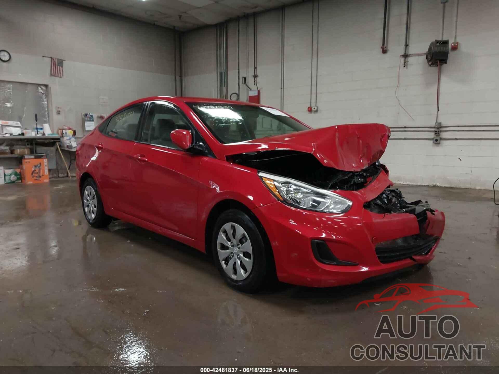 HYUNDAI ACCENT 2017 - KMHCT4AE7HU333429
