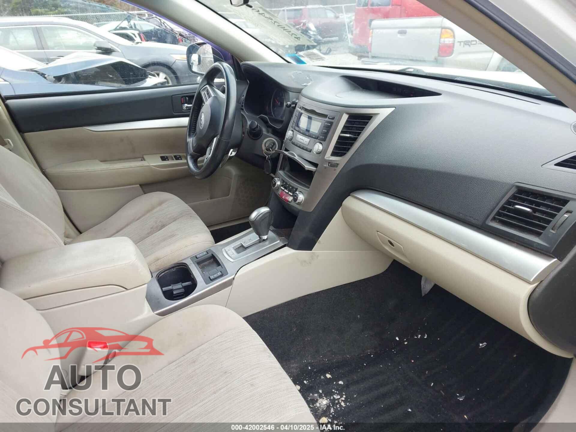 SUBARU OUTBACK 2013 - 4S4BRBCC3D3201889