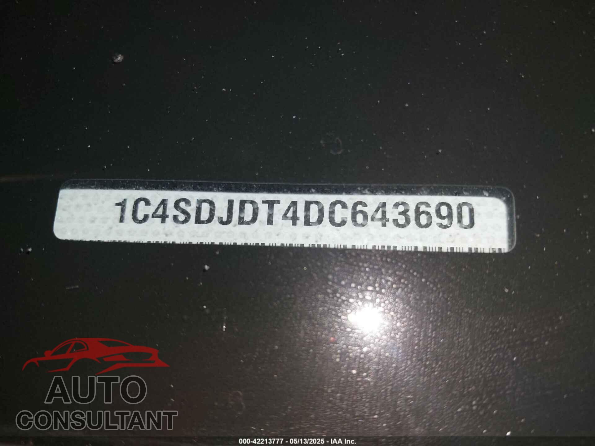DODGE DURANGO 2013 - 1C4SDJDT4DC643690
