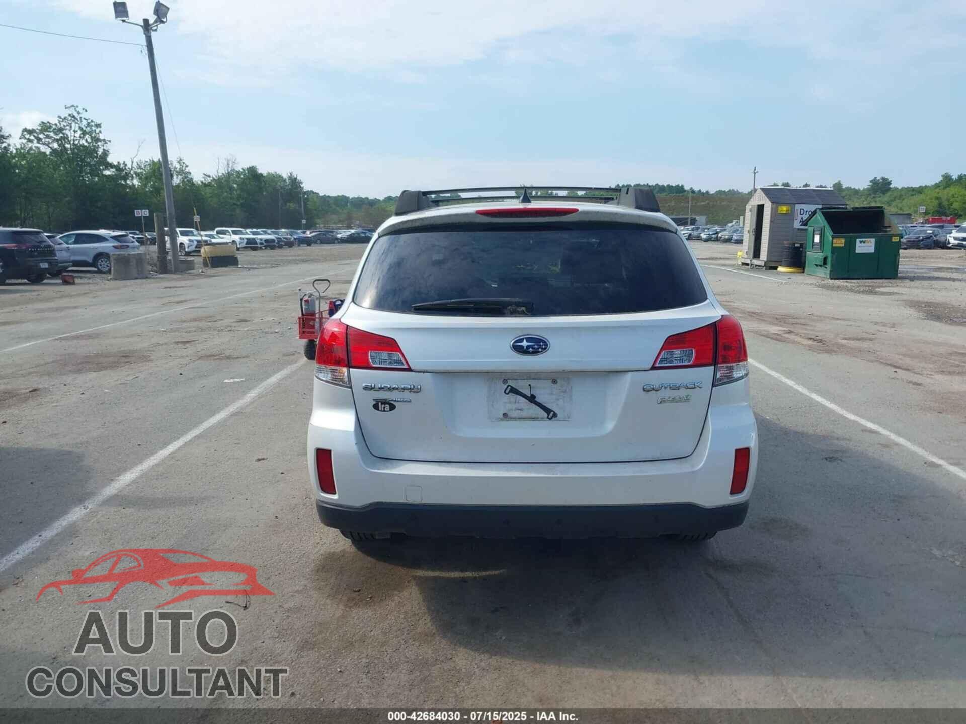 SUBARU OUTBACK 2014 - 4S4BRBCC4E1292359