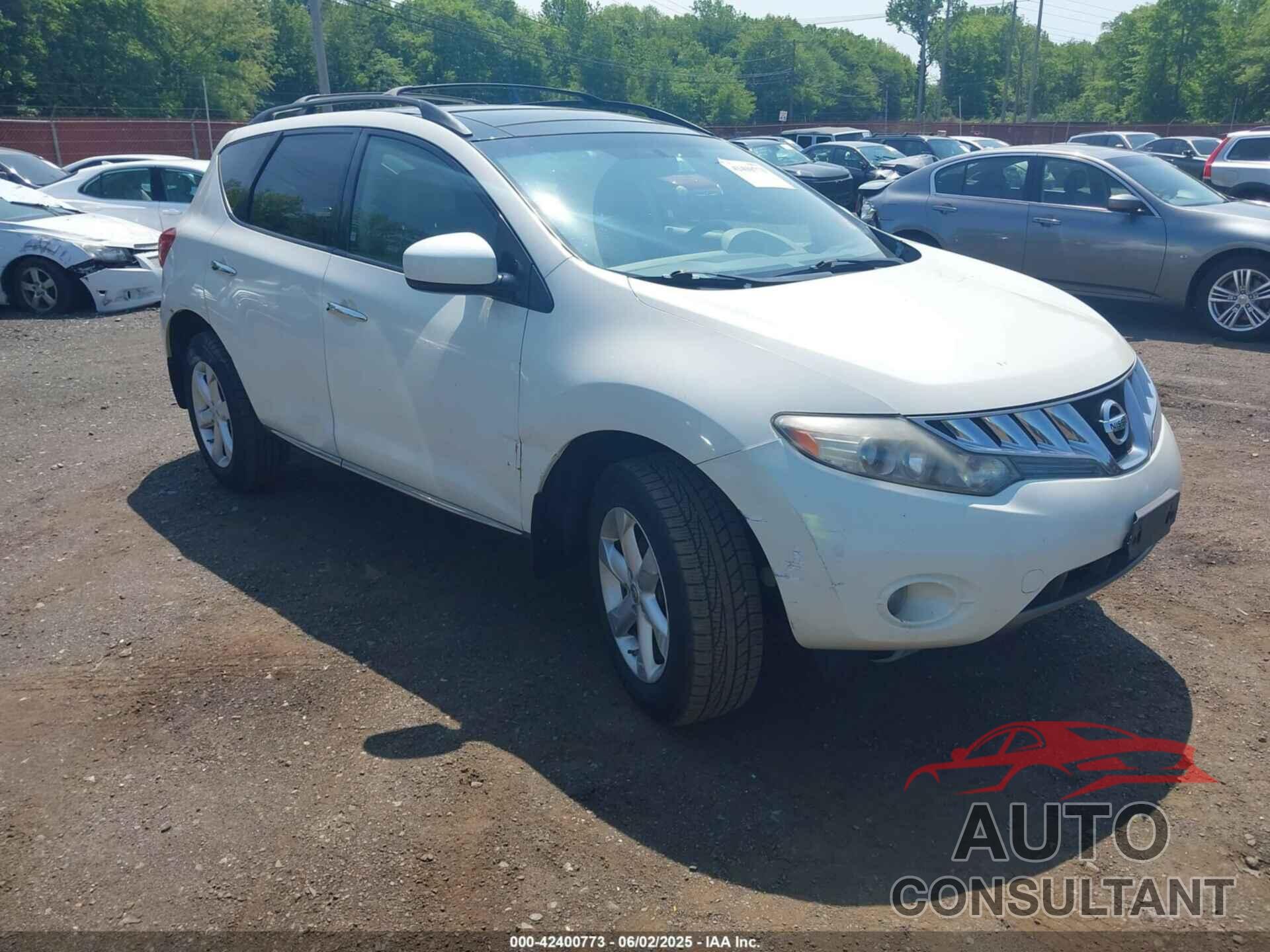 NISSAN MURANO 2010 - JN8AZ1MW7AW120332
