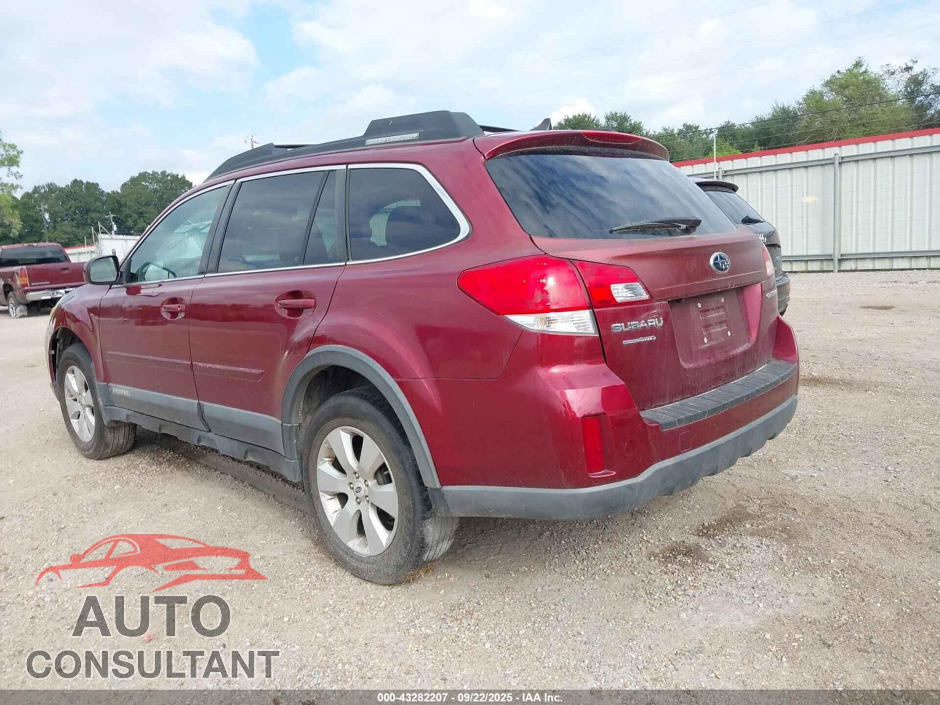 SUBARU OUTBACK 2012 - 4S4BRCKC5C3291259