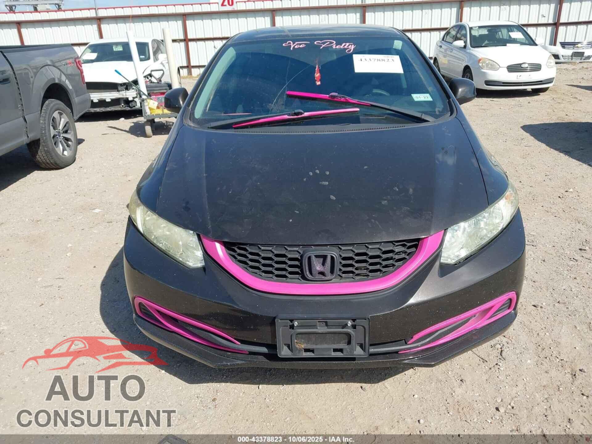 HONDA CIVIC 2013 - 19XFB2F50DE262018