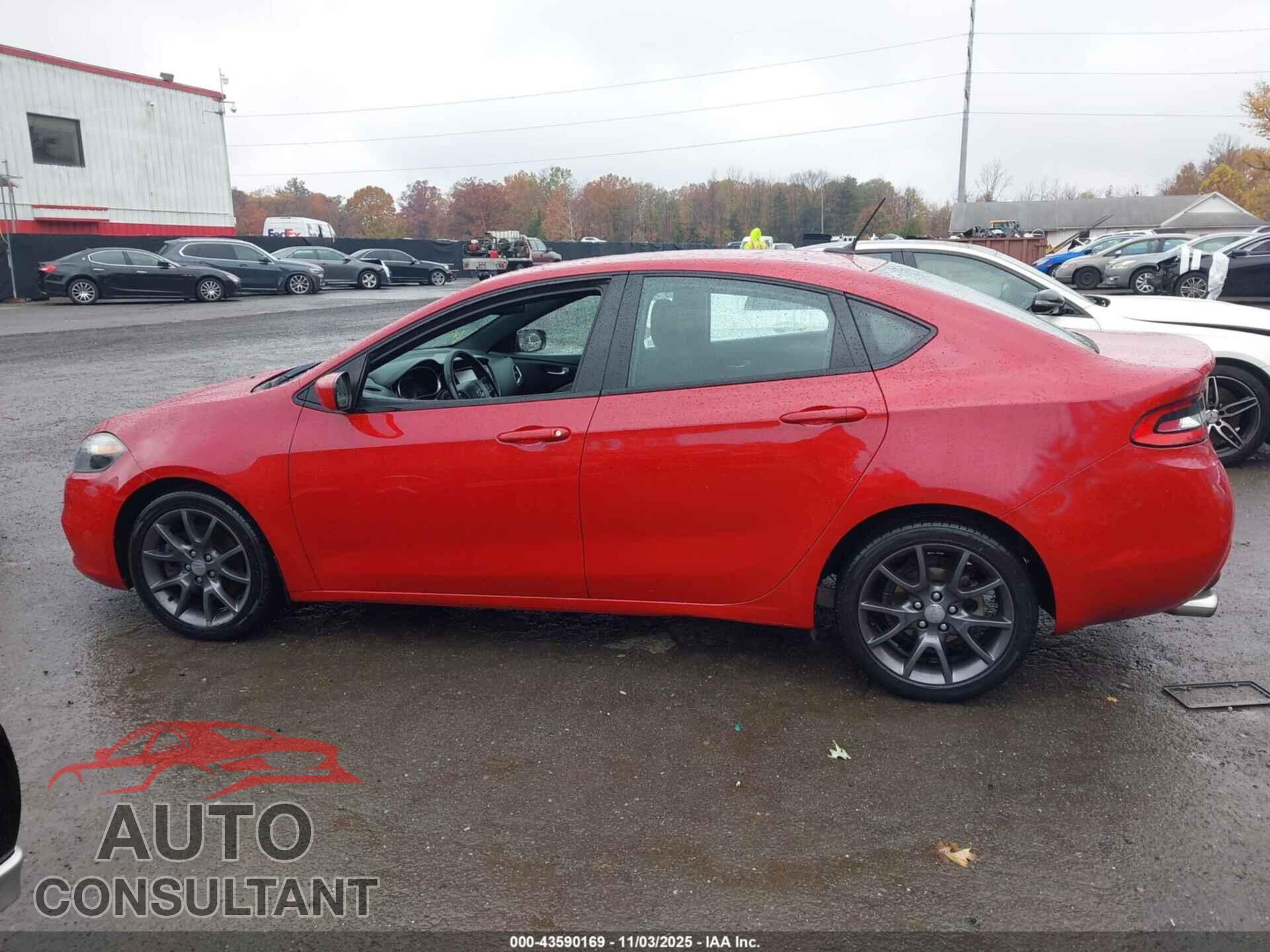 DODGE DART 2015 - 1C3CDFBB7FD421237