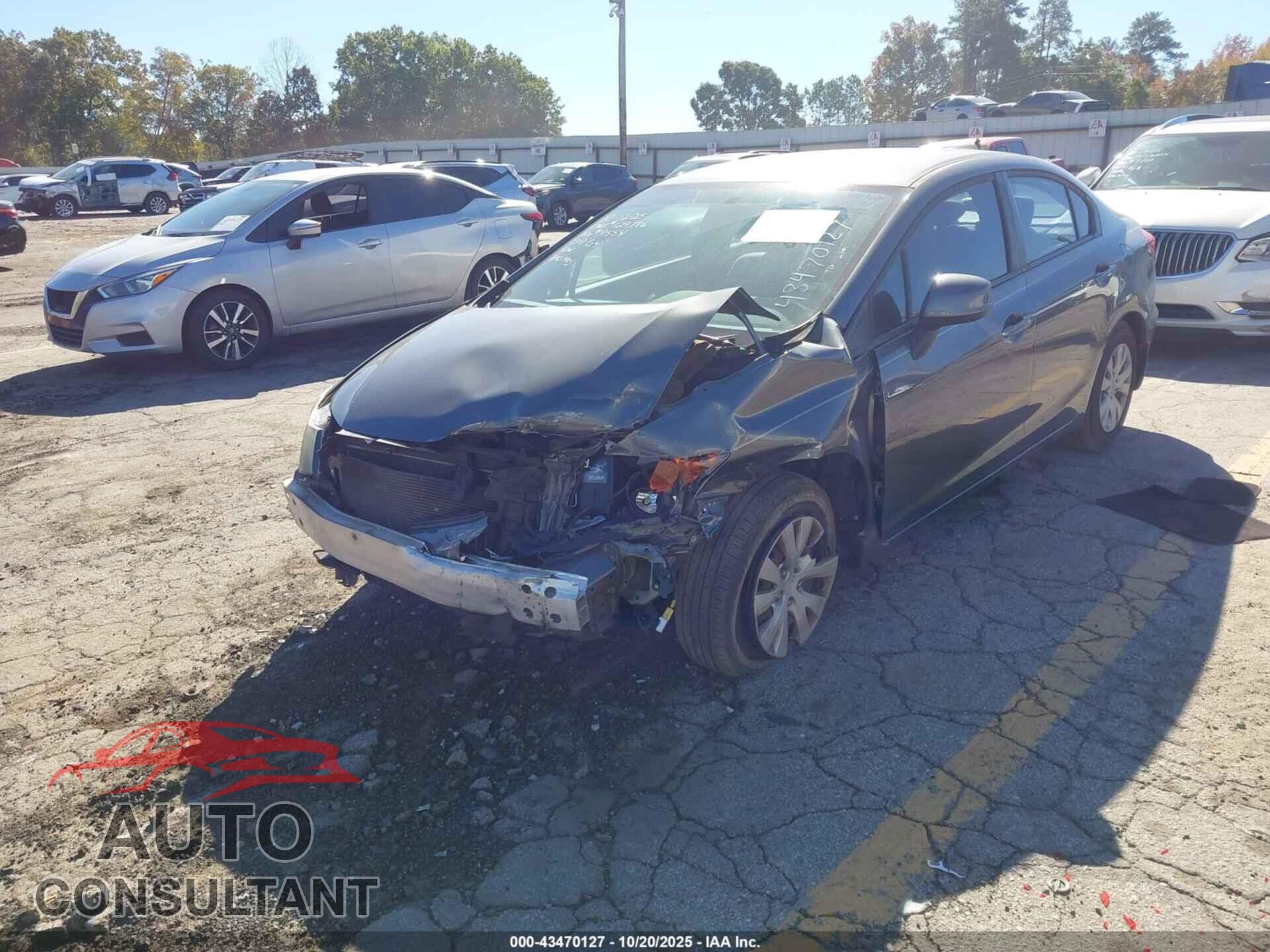 HONDA CIVIC 2012 - 19XFB2F54CE089554