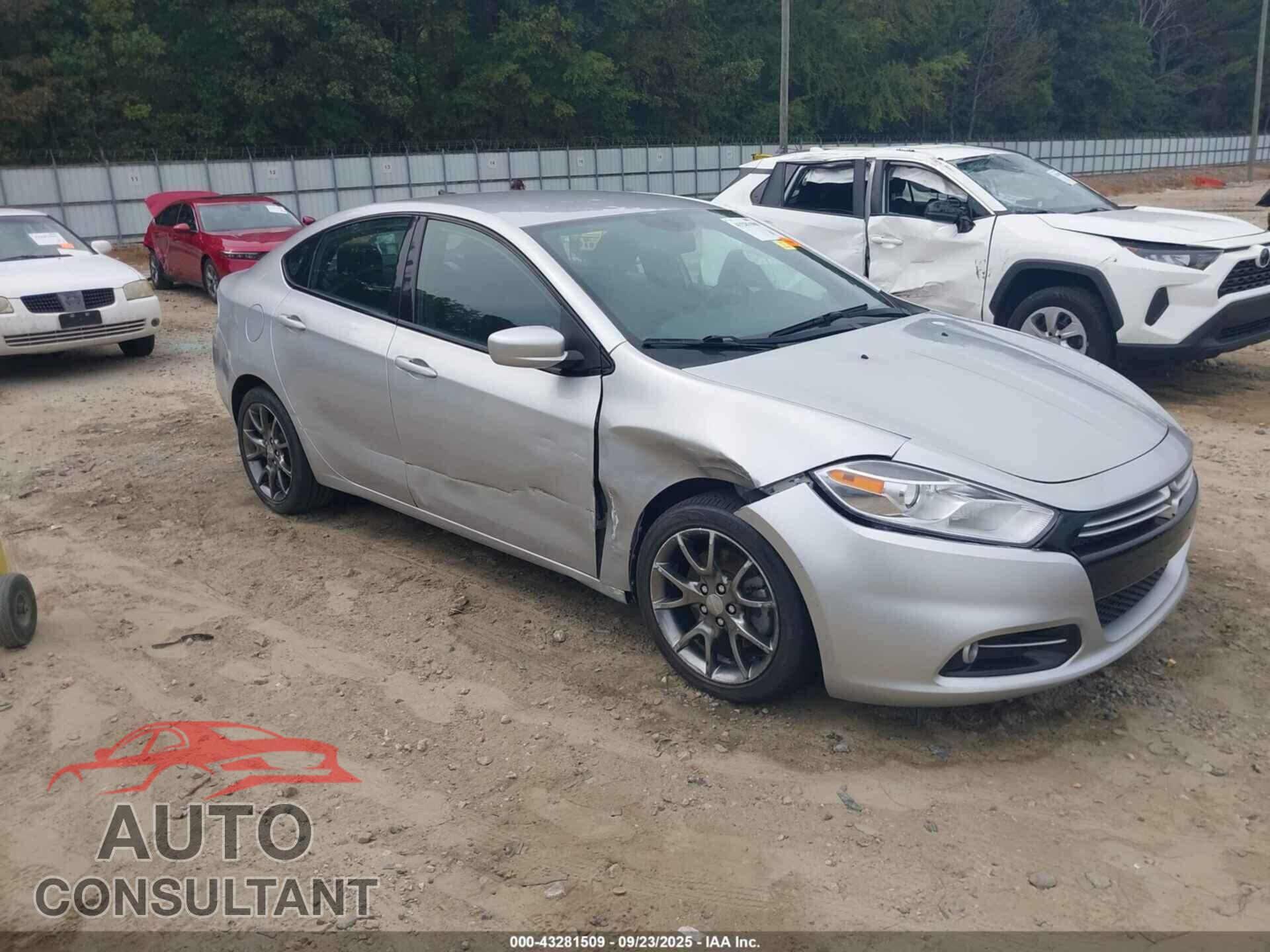 DODGE DART 2013 - 1C3CDFBA8DD106354