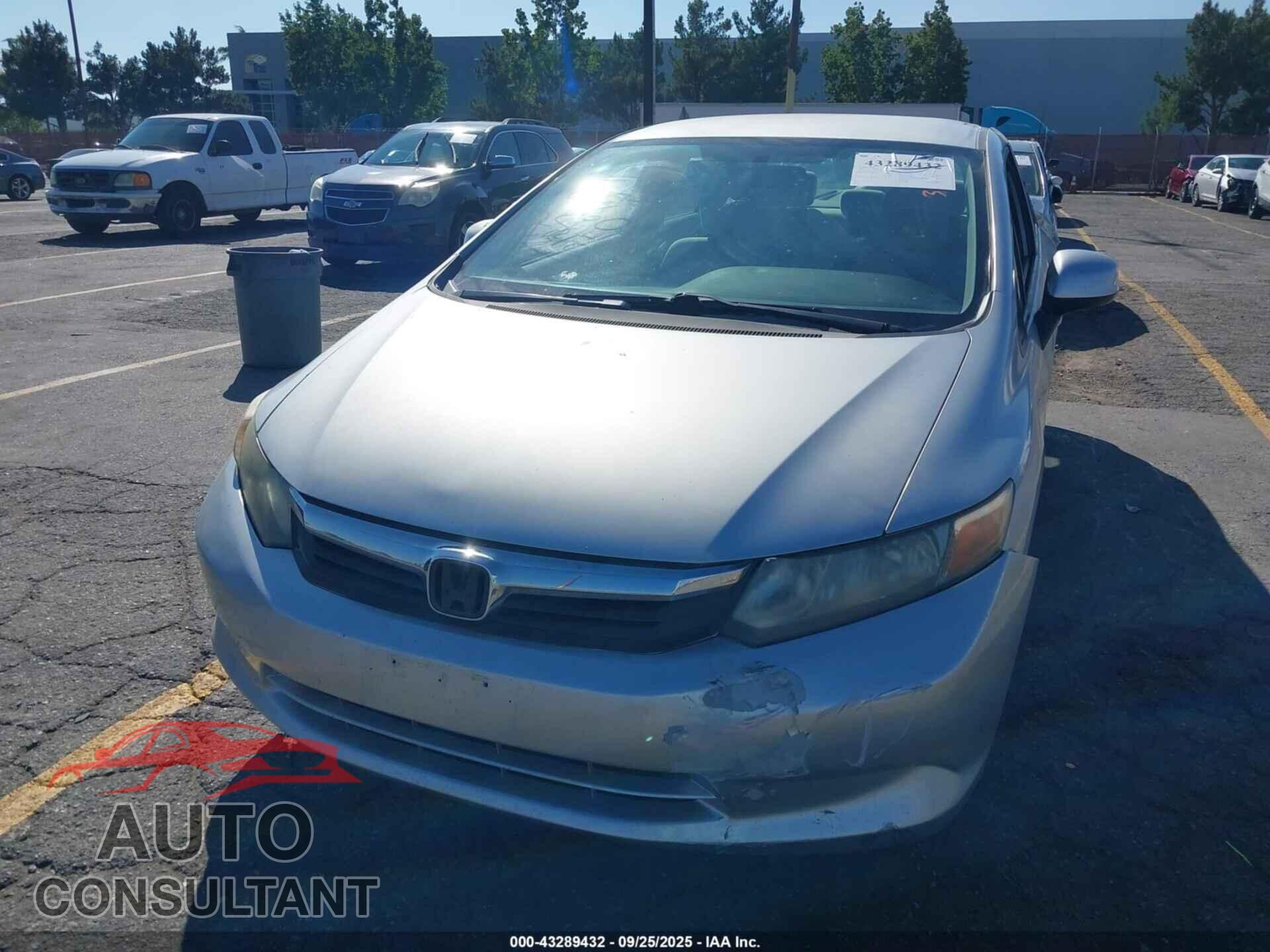 HONDA CIVIC 2012 - 2HGFB2F5XCH570284