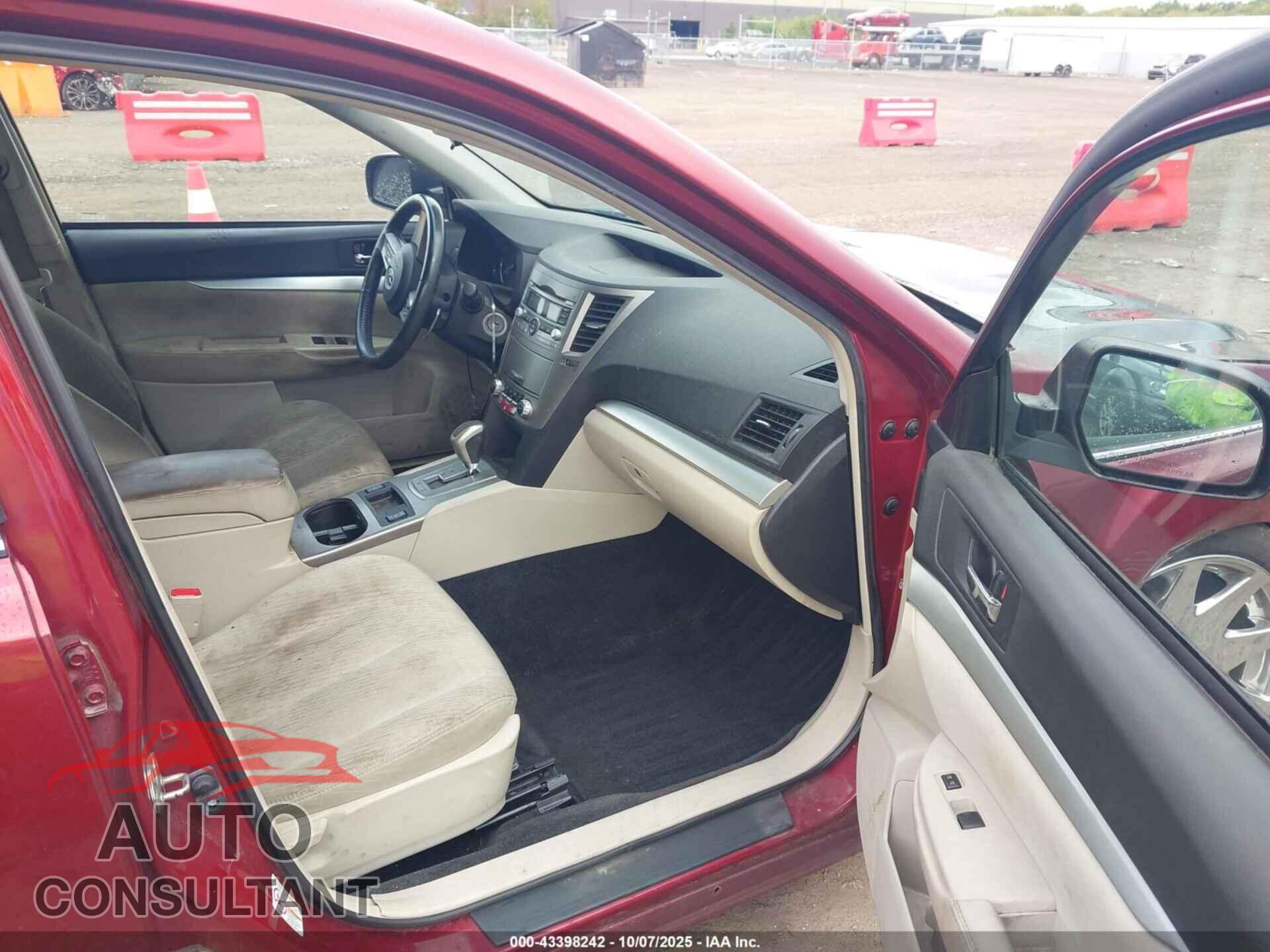SUBARU OUTBACK 2011 - 4S4BRCCC0B3349257